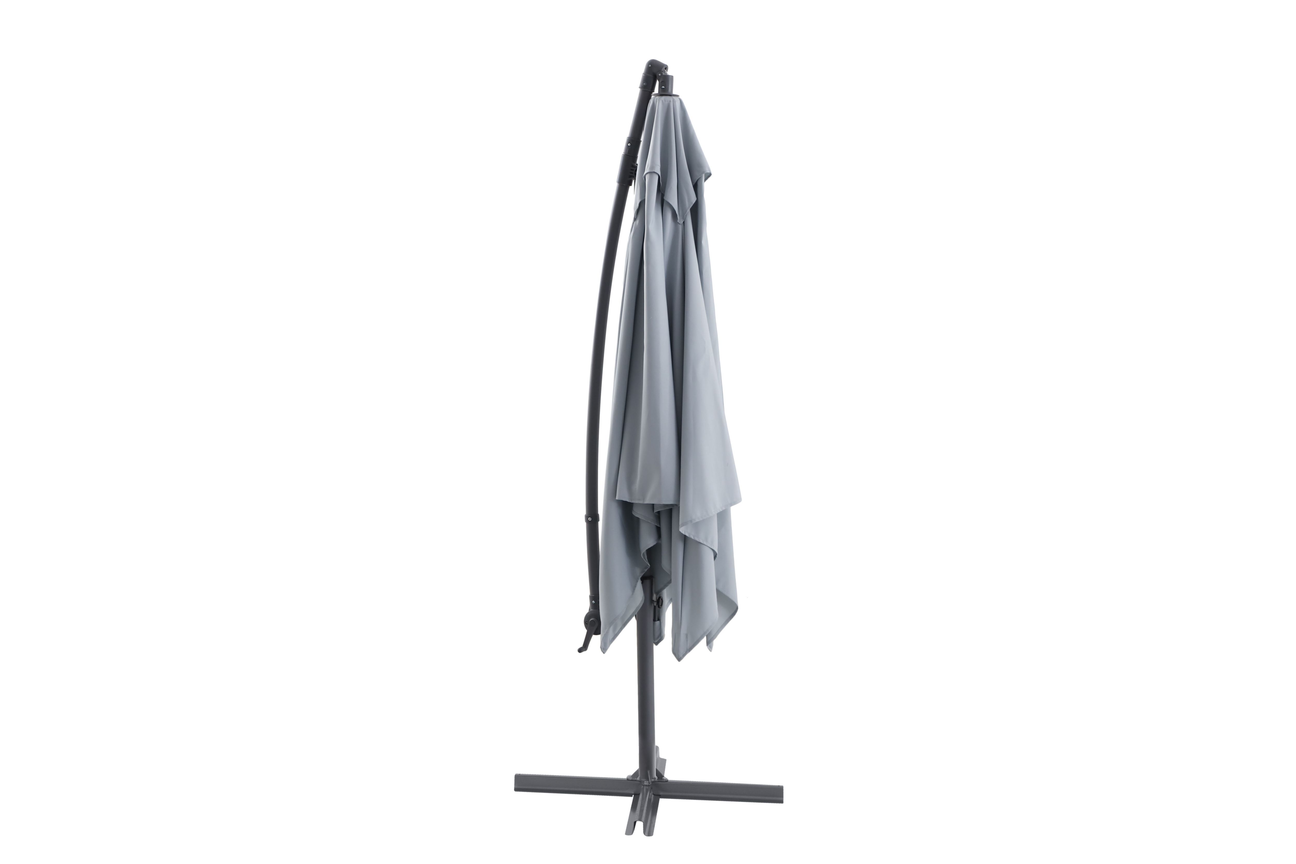 Cabruna (W) 2.5m (H) 2.4m Light grey Overhanging parasol
