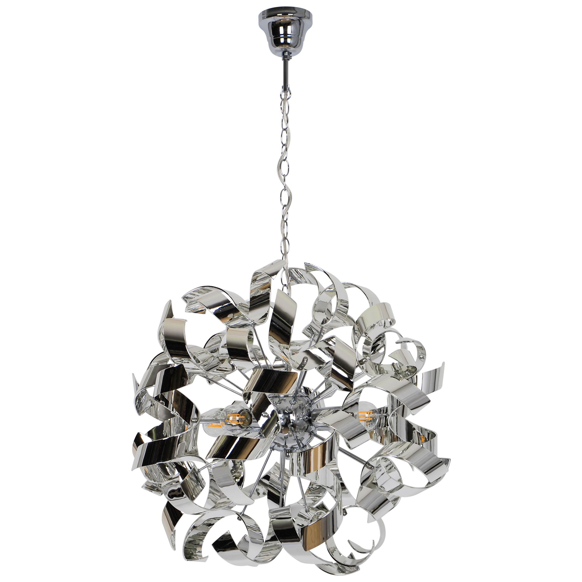 Caladane Chrome effect 4 Lamp Pendant ceiling light, (Dia)500mm