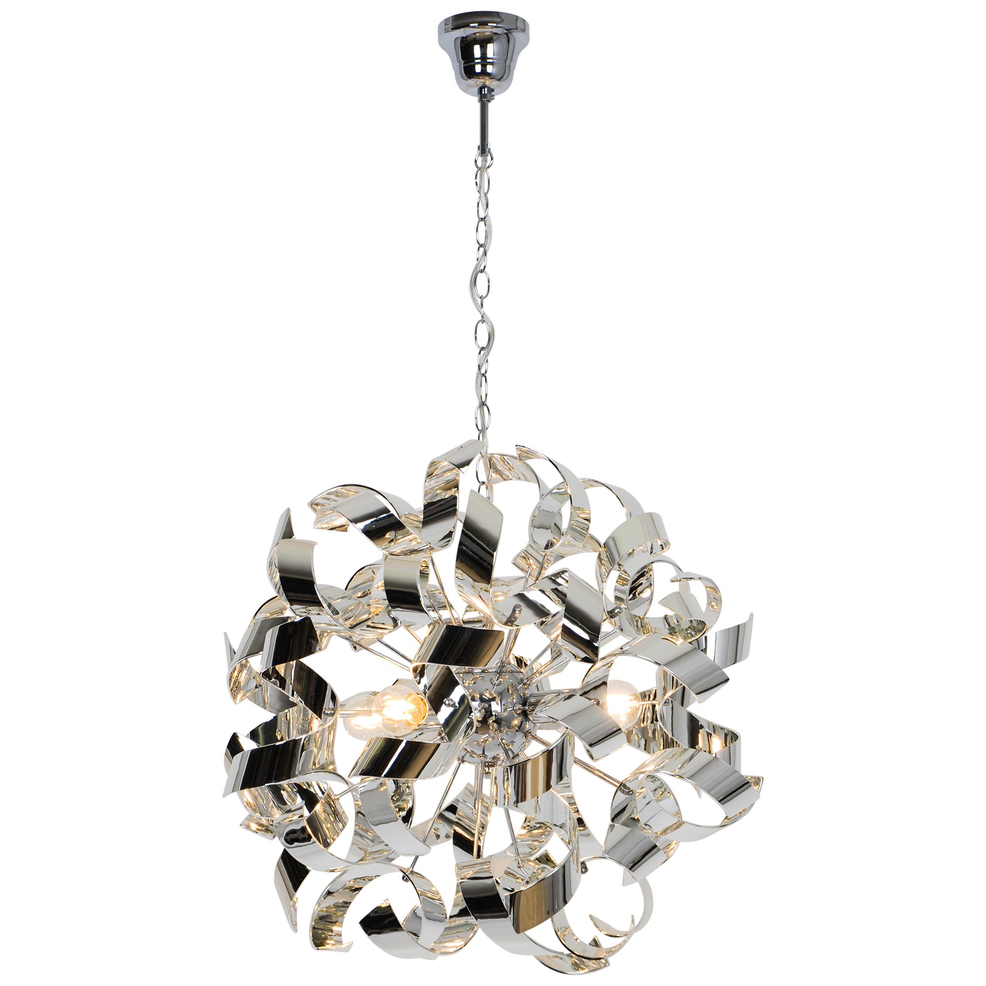 Caladane Chrome effect 4 Lamp Pendant ceiling light, (Dia)500mm
