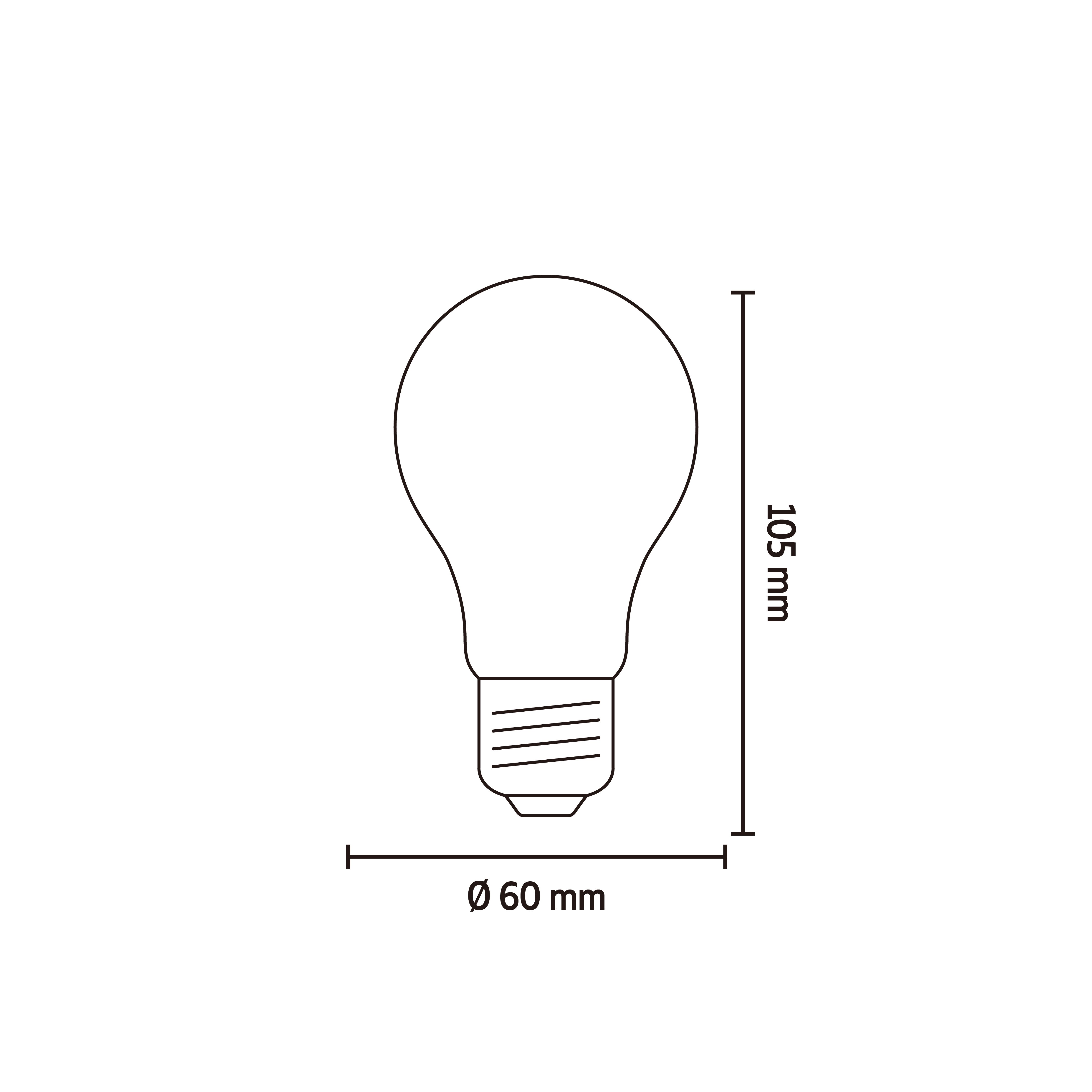 CALEX E27 1.5W 136lm Clear A60 Extra warm white LED Filament Light bulb