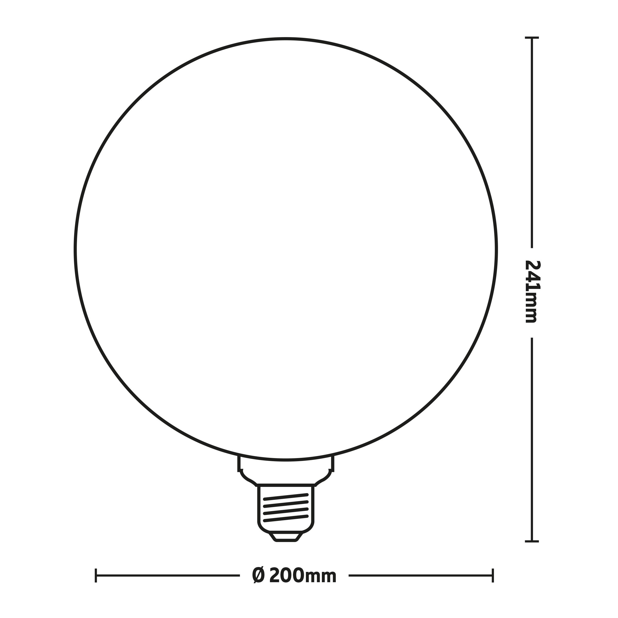 Calex E27 3.5W 150lm 360° Transparent Globe Extra warm white LED Dimmable LED Light bulb