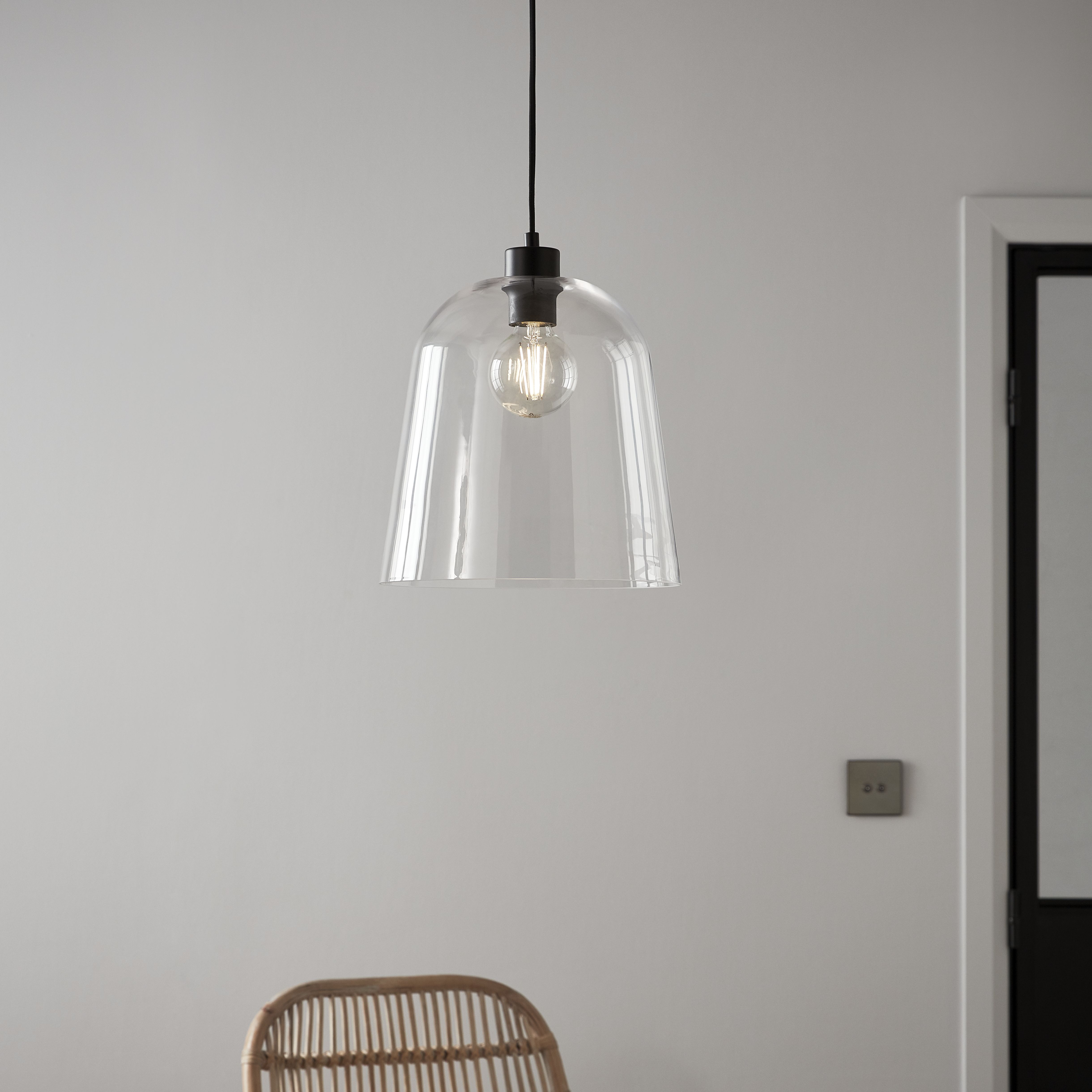 Calume Transparent Pendant ceiling light, (Dia)280mm