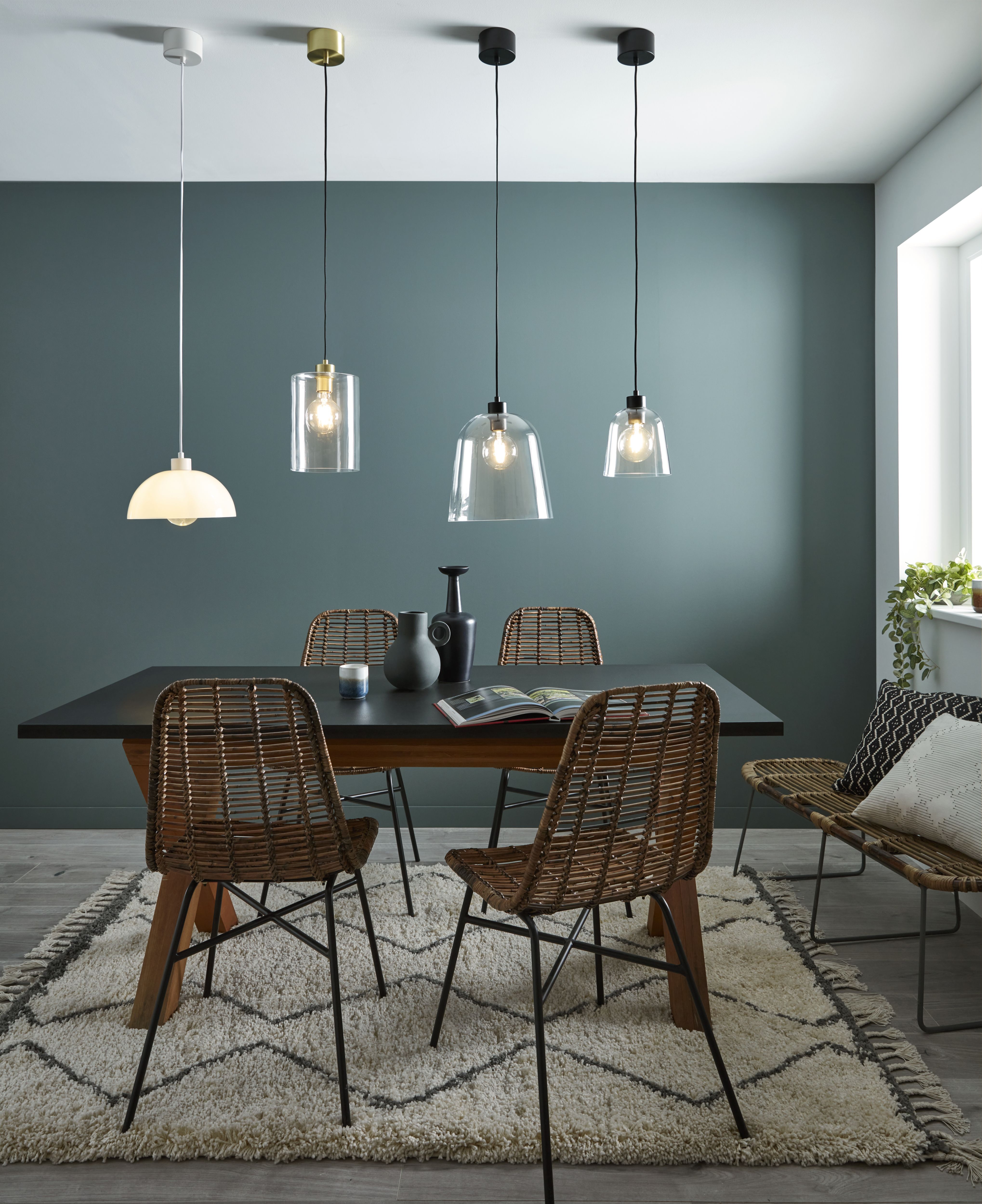 Calume Transparent Pendant ceiling light, (Dia)280mm