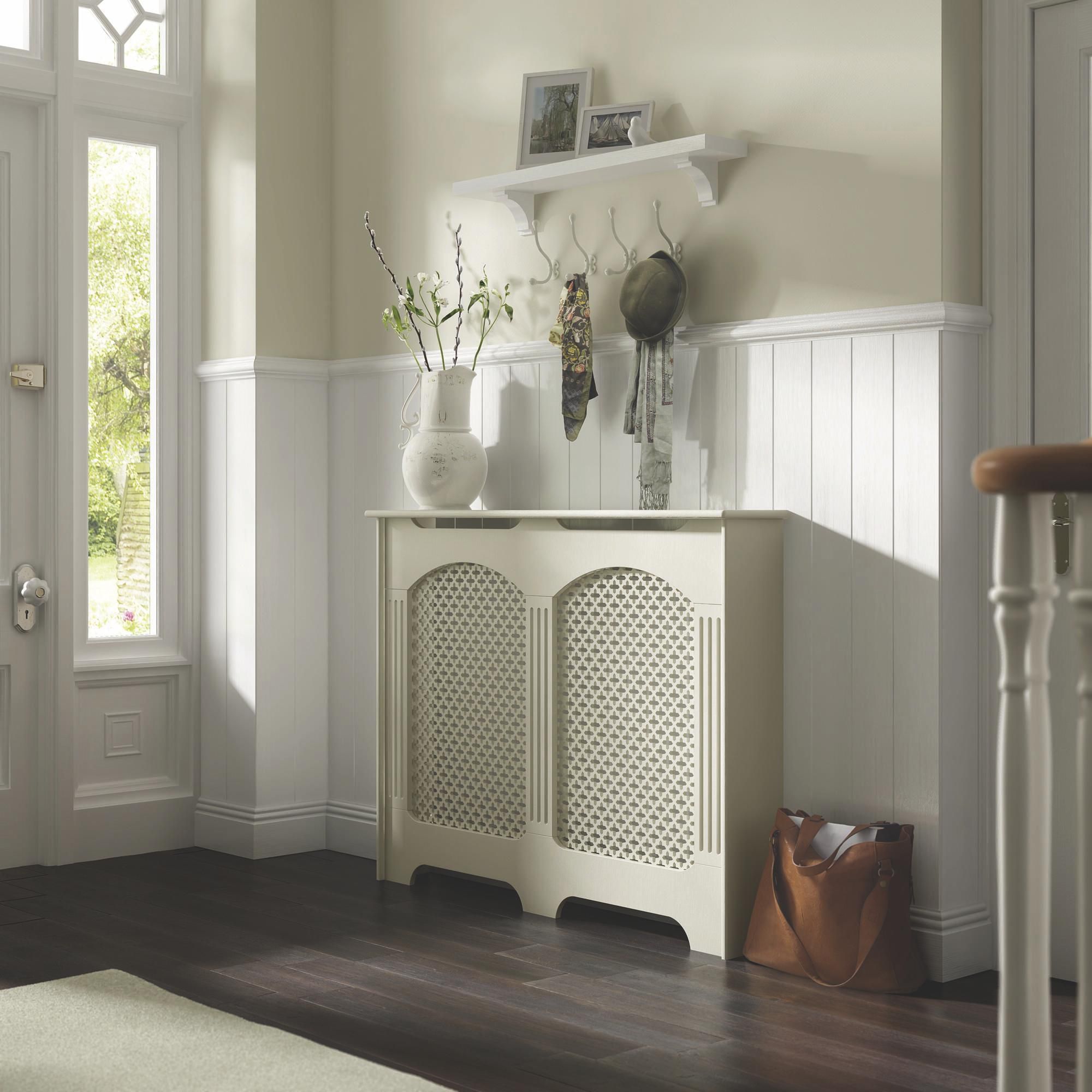 Cambridge Medium White Radiator cover