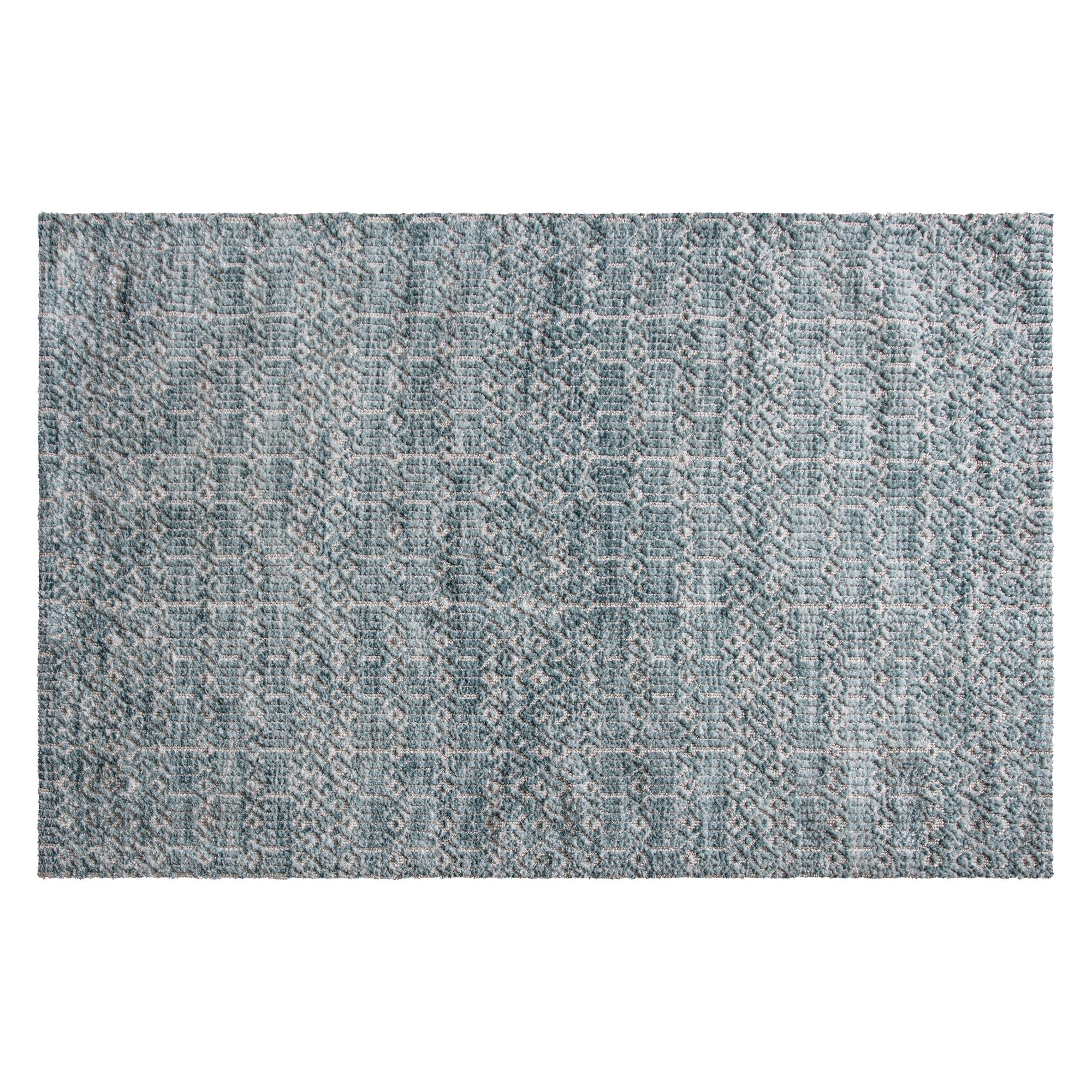 Camphills Teal Patterned Rug 170cmx120cm