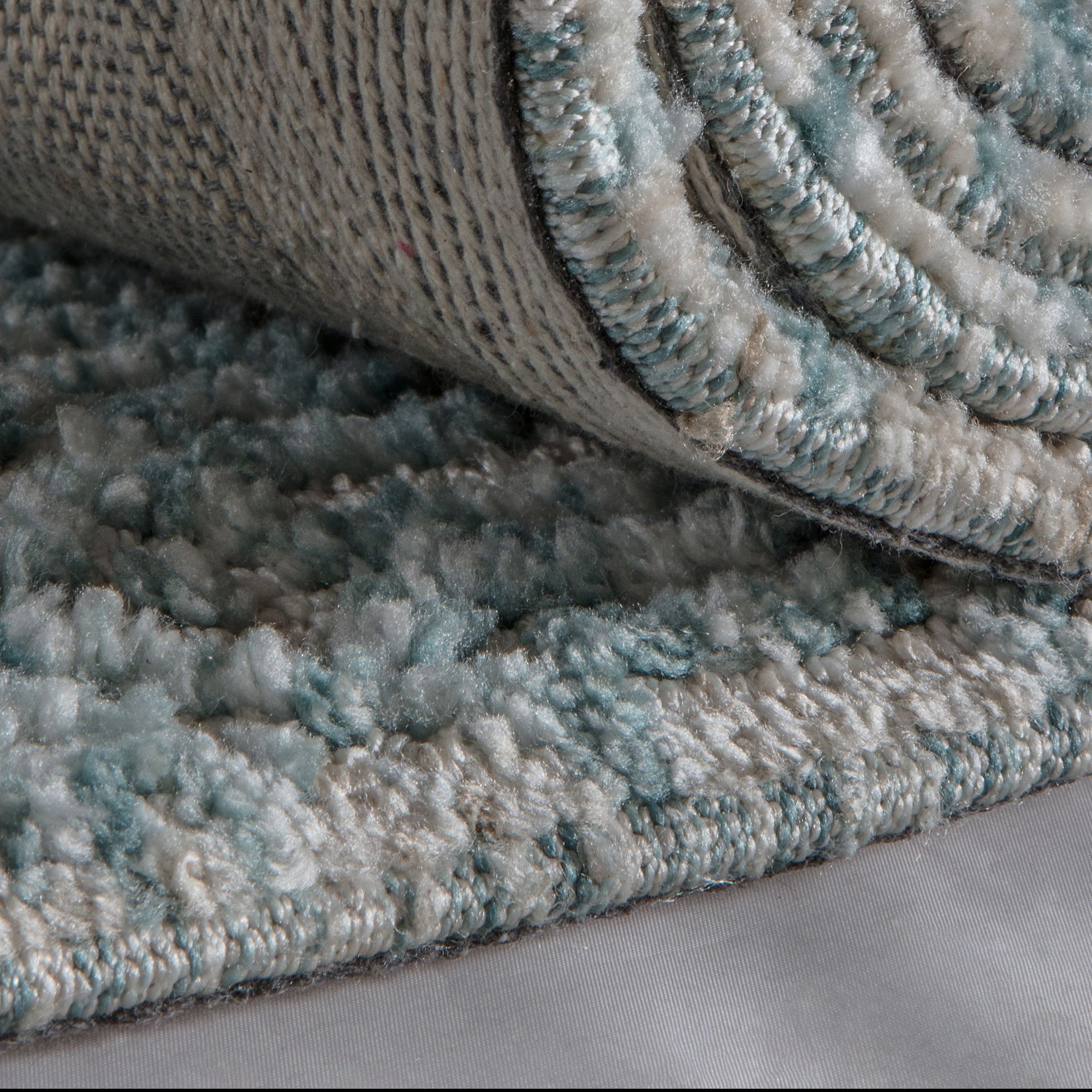 Camphills Teal Patterned Rug 170cmx120cm