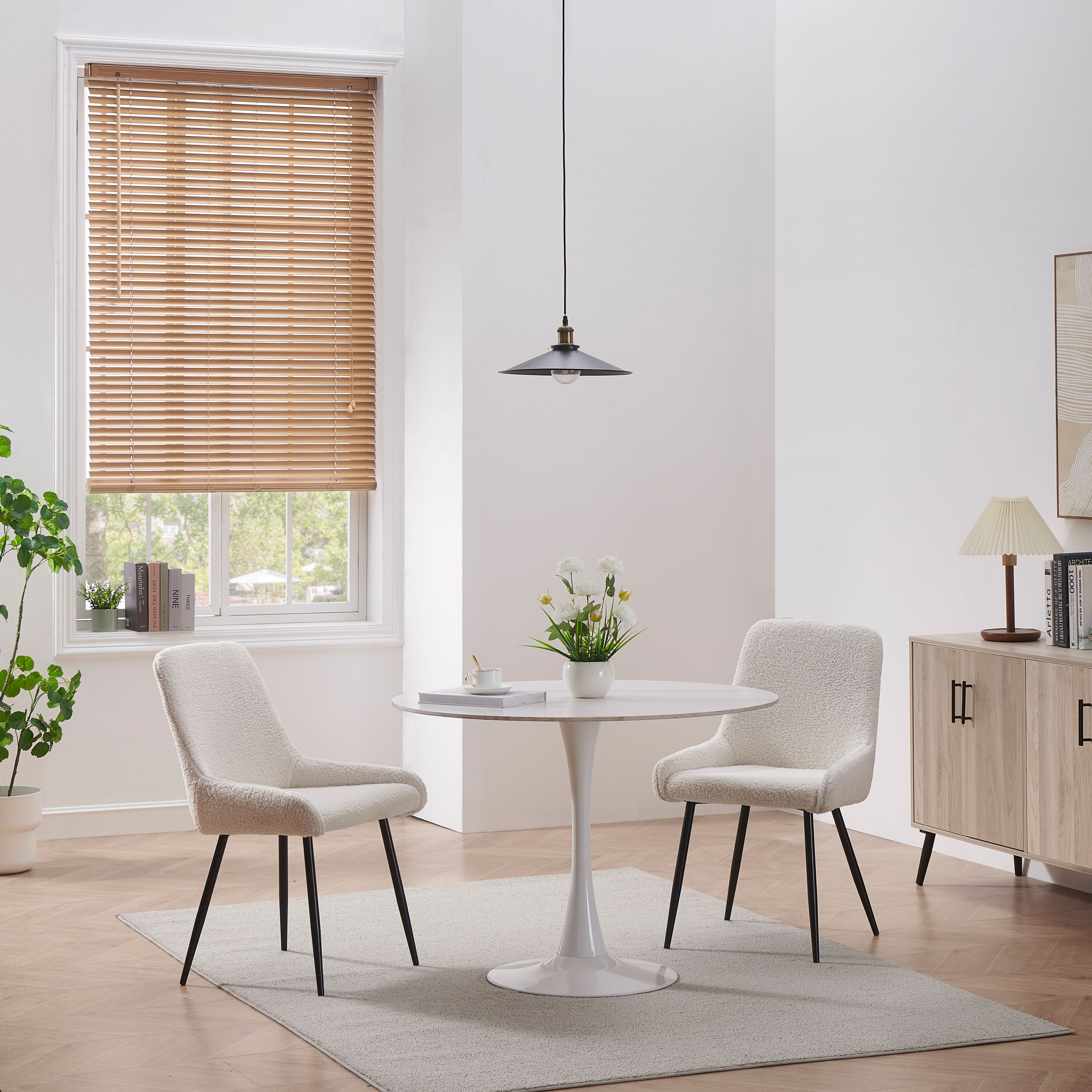 Cana Natural Oak effect Wood Venetian Blind (W)60cm (L)180cm