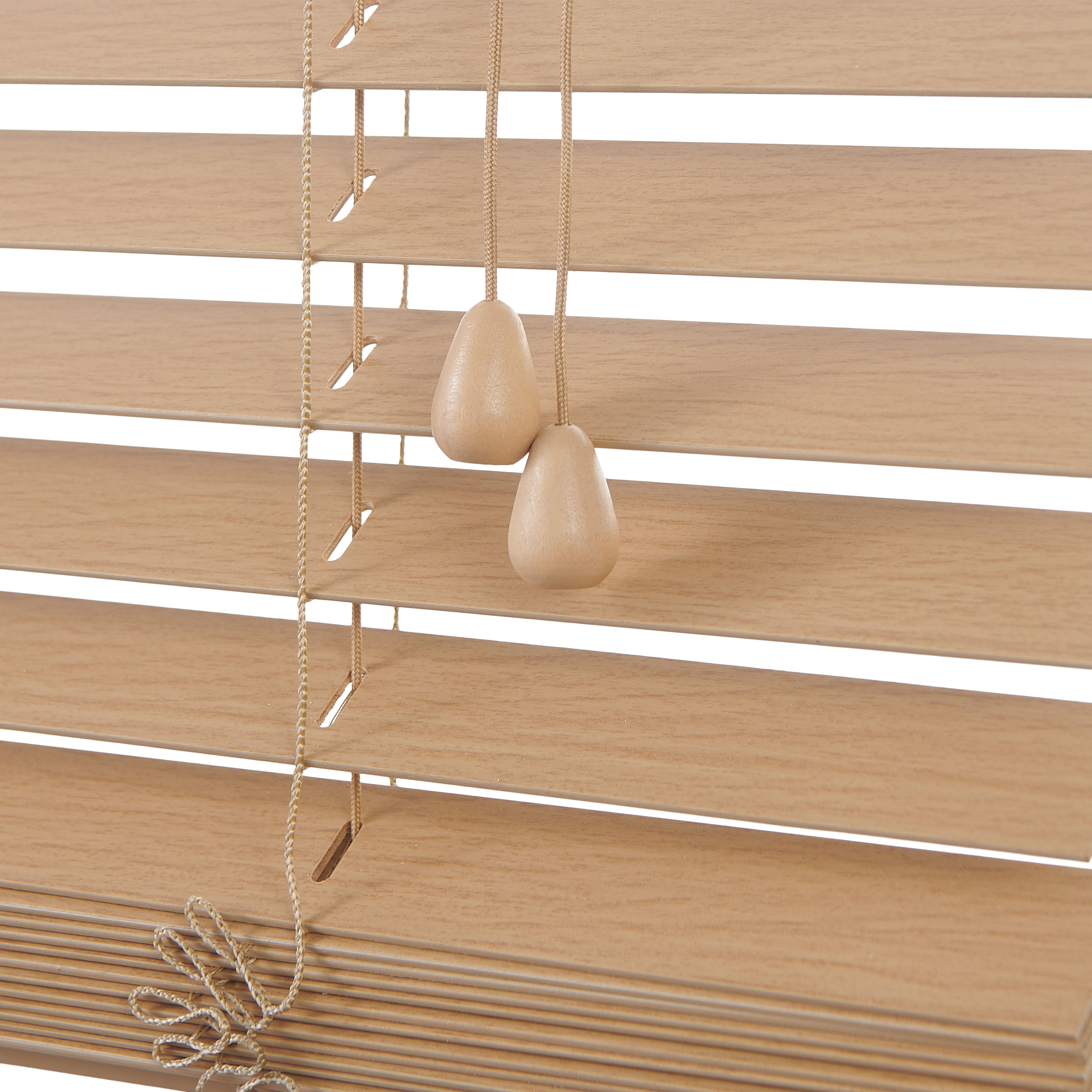 Cana Natural Oak effect Wood Venetian Blind (W)60cm (L)180cm
