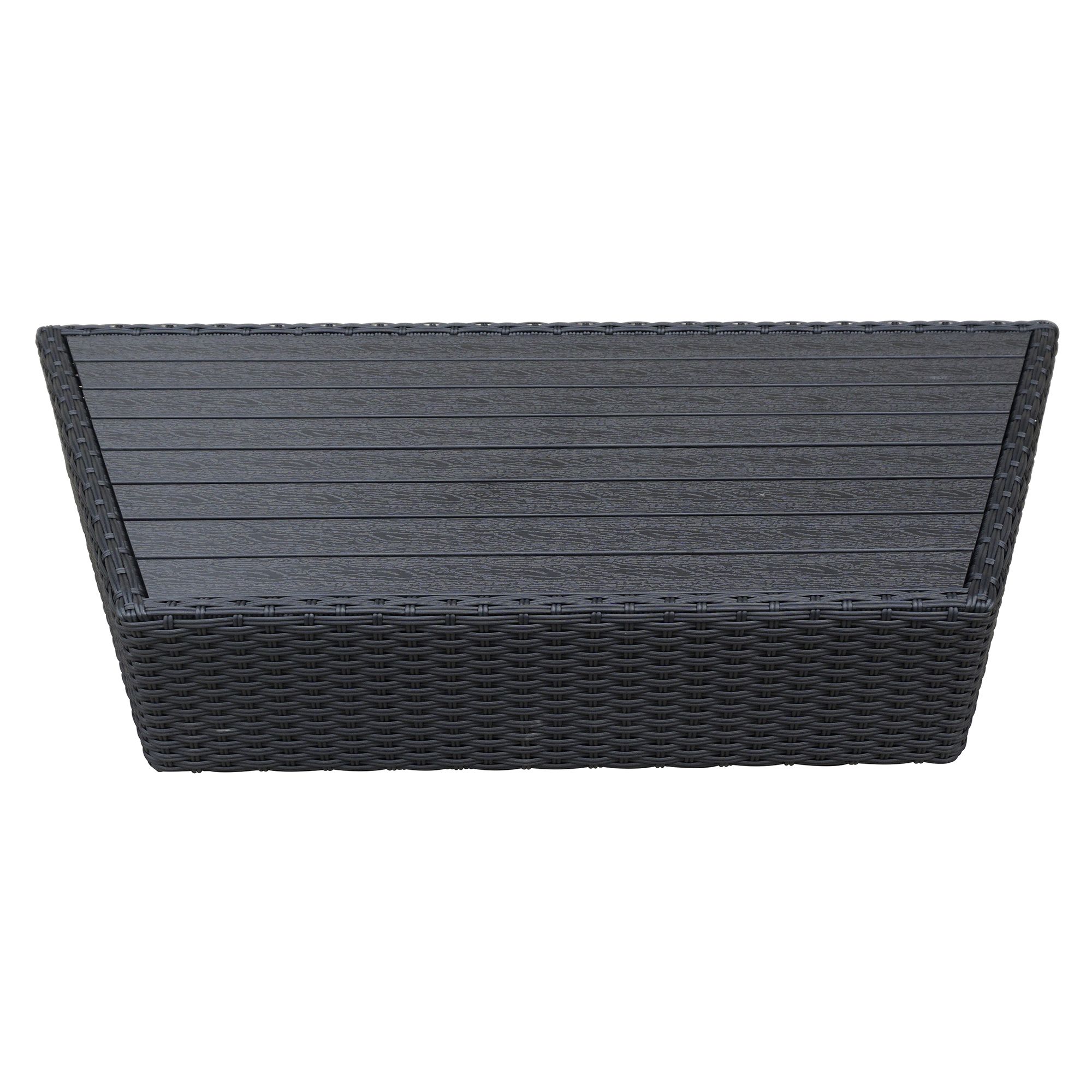 Canadian Spa Company Black Rattan Octagonal Steps (D)58cm (H)20cm