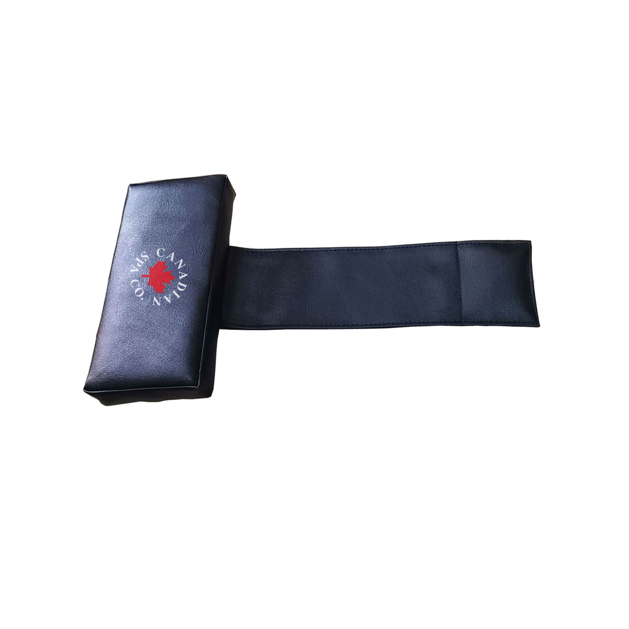 Canadian Spa Company Black Vinyl Rectangular Spa headrest (D) 6cm x (H) 12cm