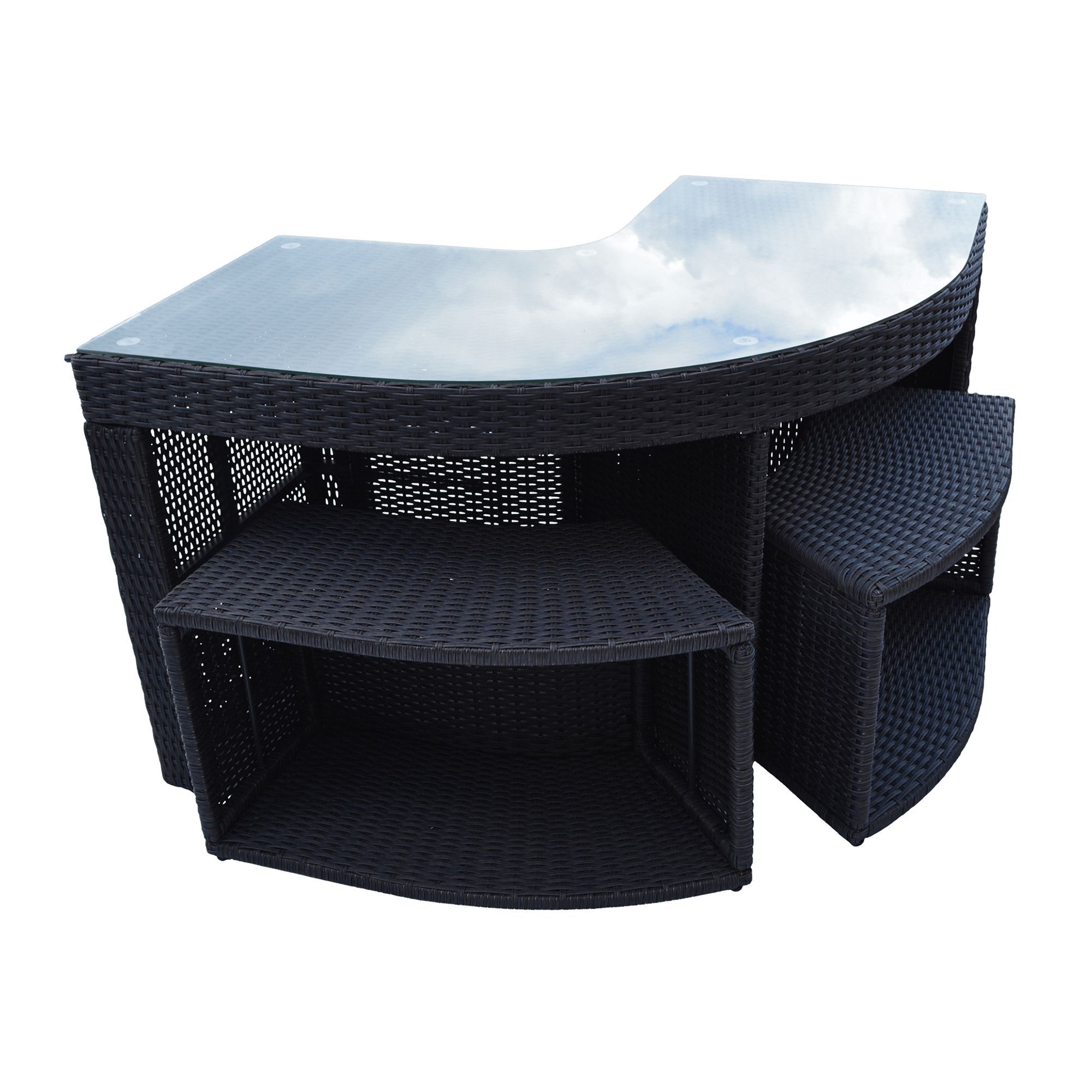 Canadian Spa Company Brown Corner bar & stools