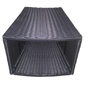 Canadian Spa Company Brown Rattan effect Curved Table