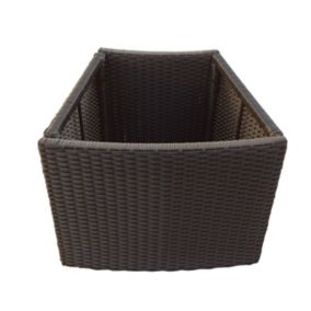 Canadian Spa Company Rattan effect Round Planter (H)41cm (W)37cm