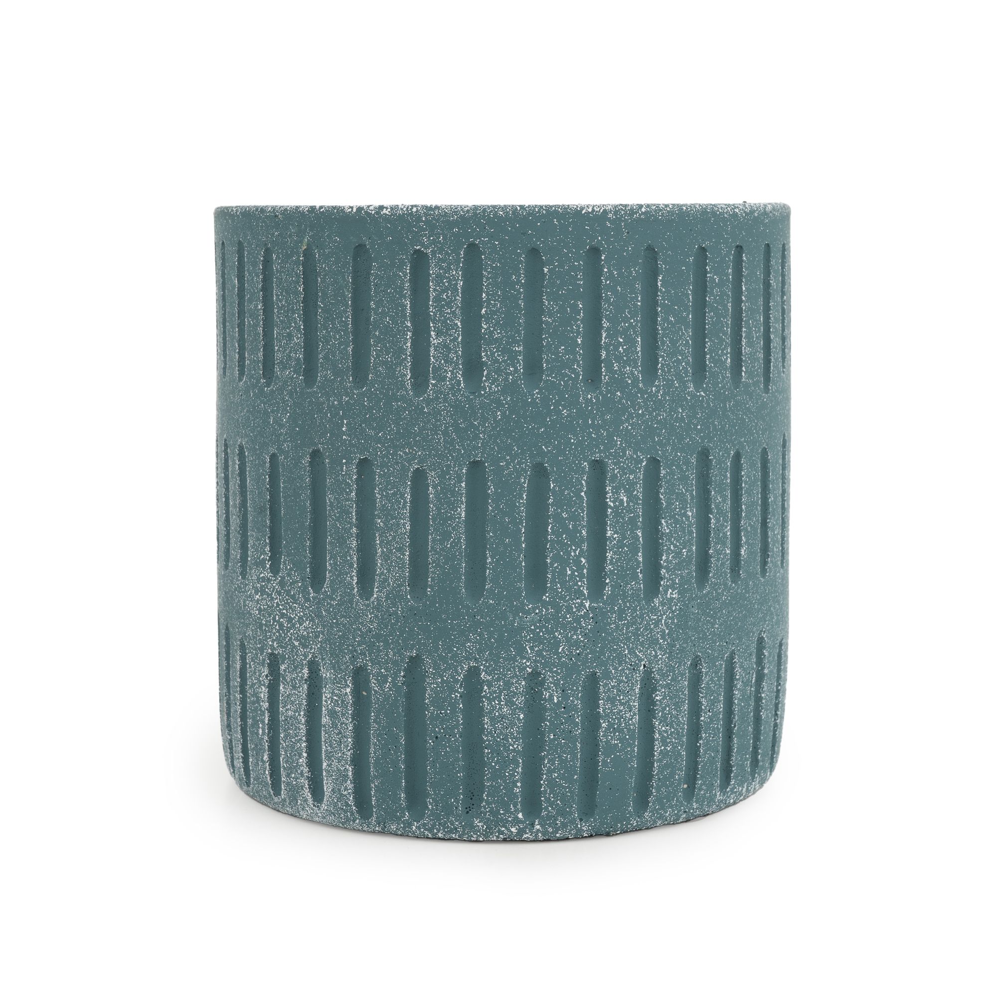 Candlelight Blue Embossed Citronella Large Scented candle