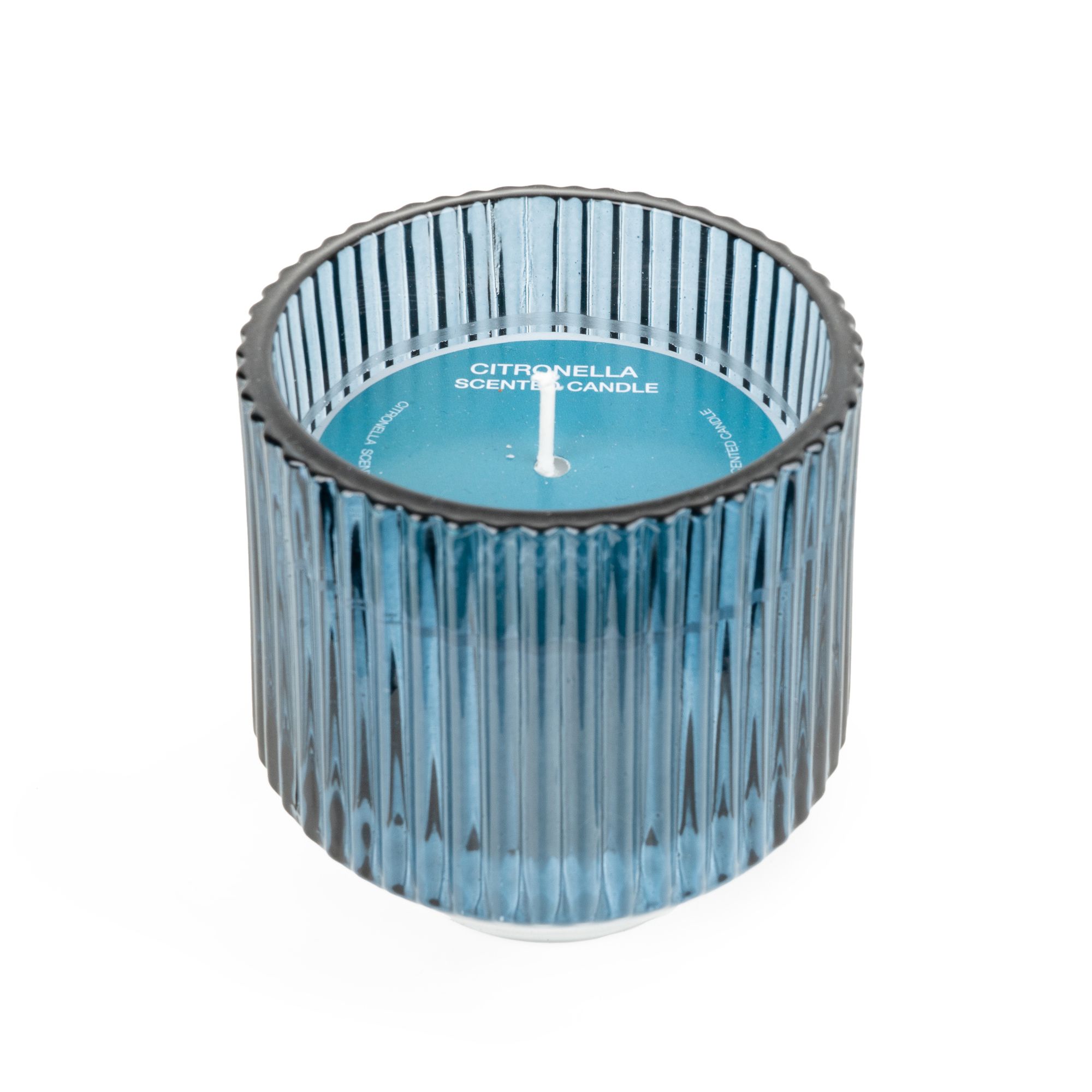 Candlelight Blue Ridged Citronella Medium Scented candle