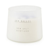 Candlelight Blue & White Frosted Sea Salt & Vetiver Candle 700g, Medium