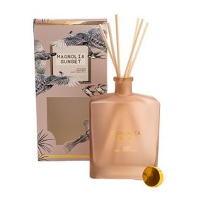 Candlelight Frosted Bronze Magnolia Sunset Reed diffuser, 500ml