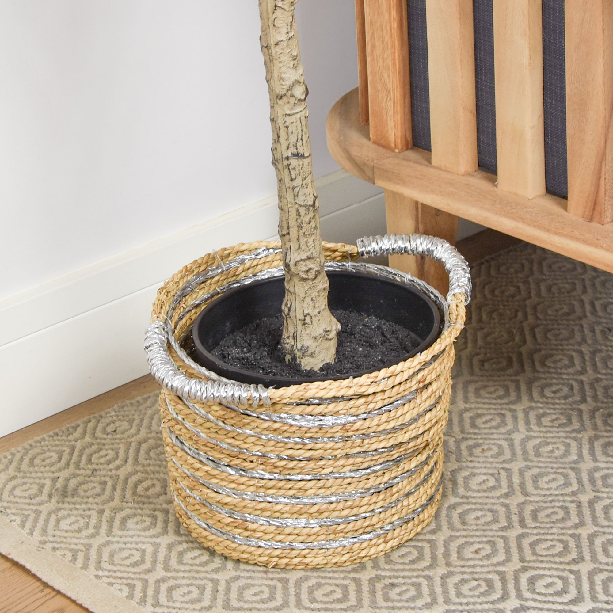 Candlelight Green 160cm Eucalyptus Tree Artificial plant in Black Australian Plastic Pot