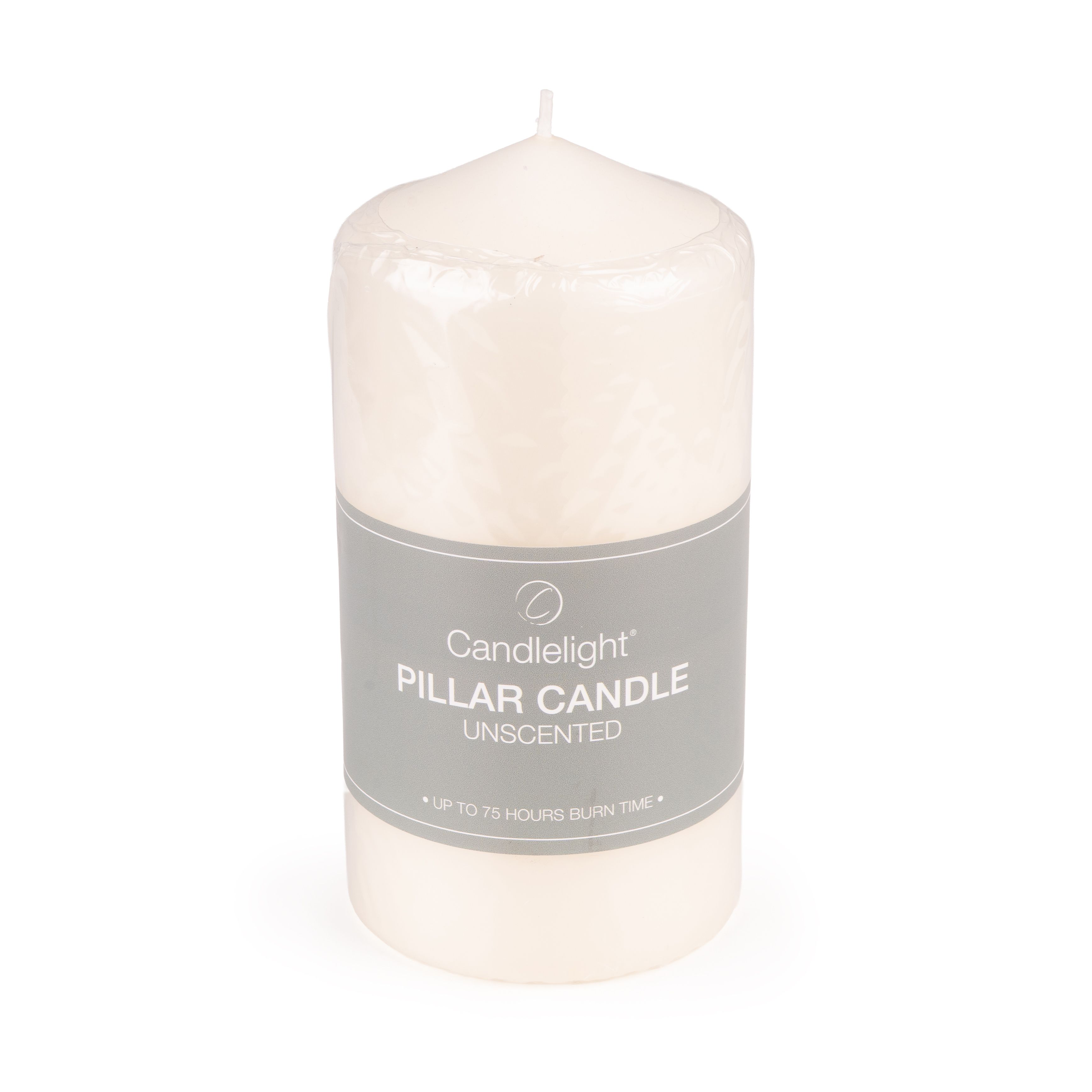 Candlelight Ivory Plain Unscented Medium Pillar candle