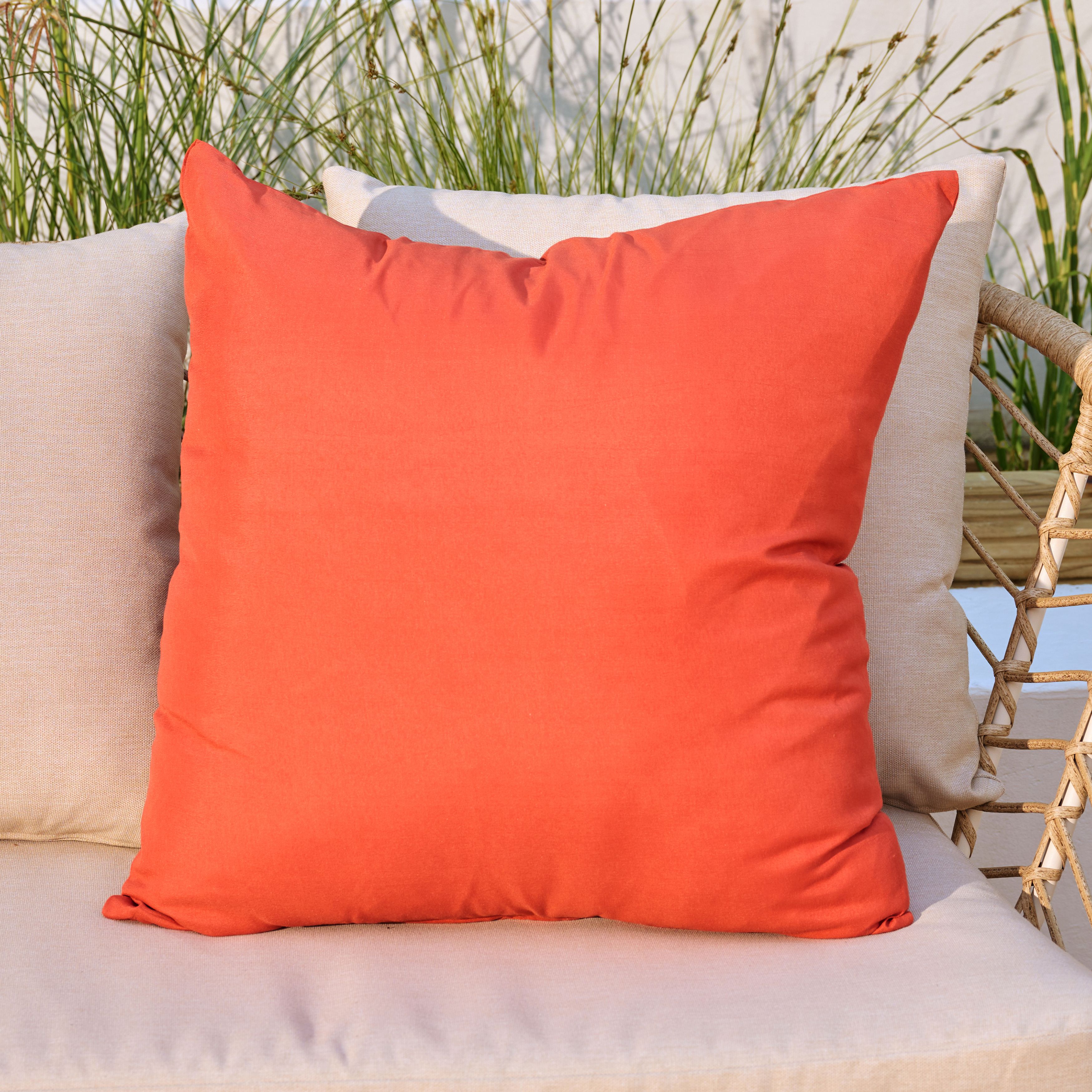 Candlelight Mango Outdoor Cushion, (L)50cm x (W)50cm