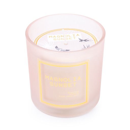 Candlelight Pink & Gold Magnolia Sunset Medium Candle