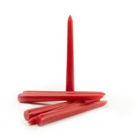 Candlelight Red Dinner candle 0.28g, Pack of 6