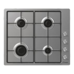 Candy New Timeless CHW6LPX - 33802800 59.5cm Gas Hob - Stainless Steel