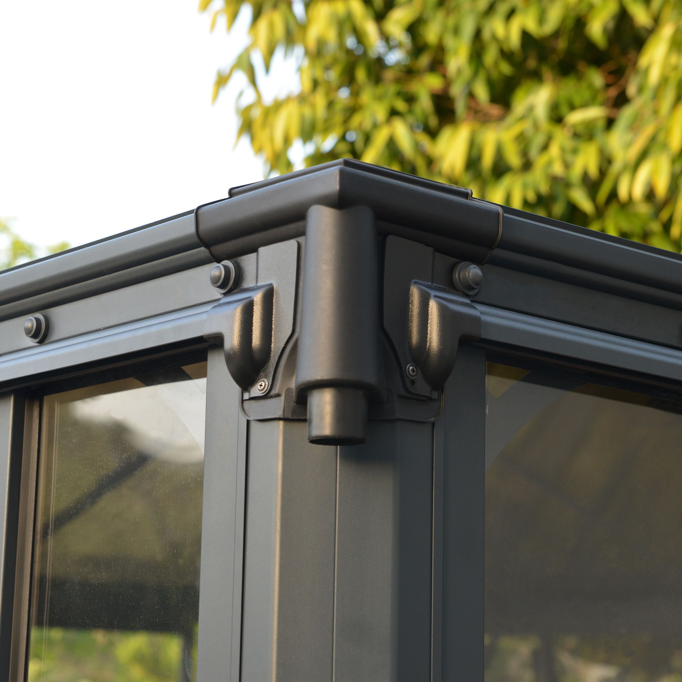 Canopia by Palram Ledro Grey Rectangular Enclosed Gazebo, (W)3.6m (D)3.6m