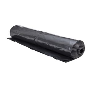 Capital Valley Plastics Ltd Black 300 Micron Damp proof membrane, (L)15m (W)4m