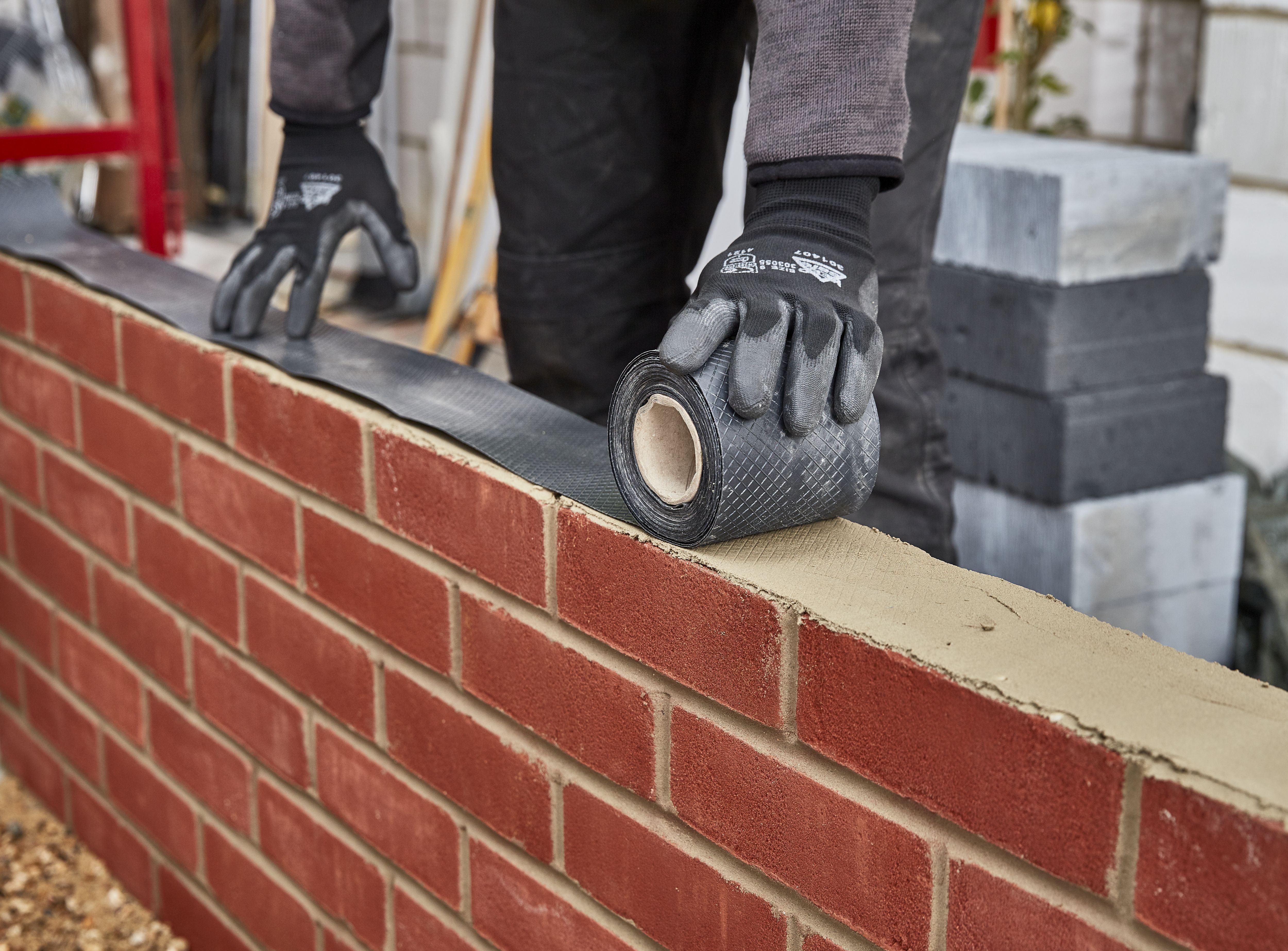 Capital Valley Plastics Ltd Black 500 Micron Damp proof course, (L)30m (W)100mm