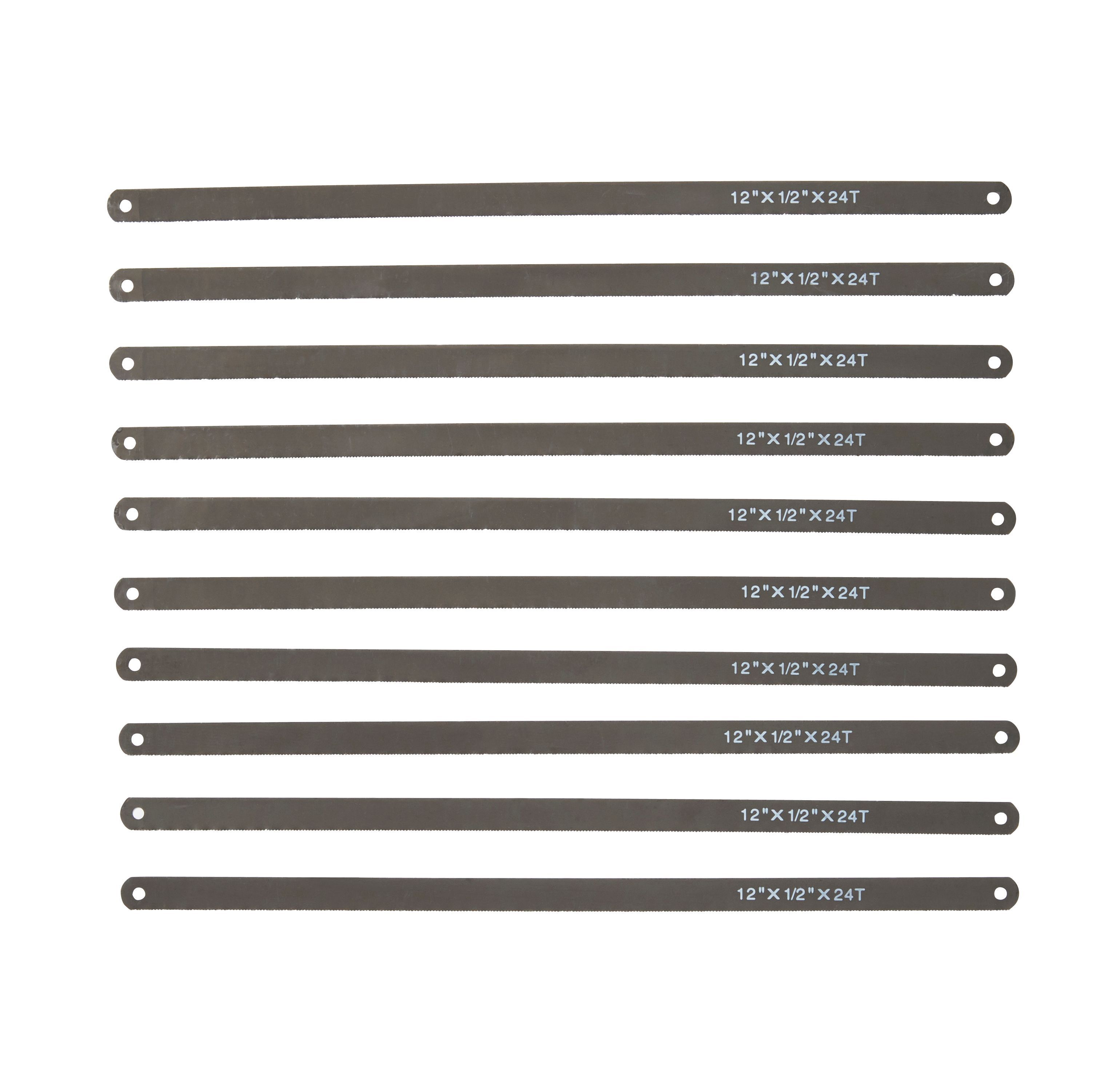 Carbon steel Hacksaw blade 24 TPI (L)300mm, Pack of 10