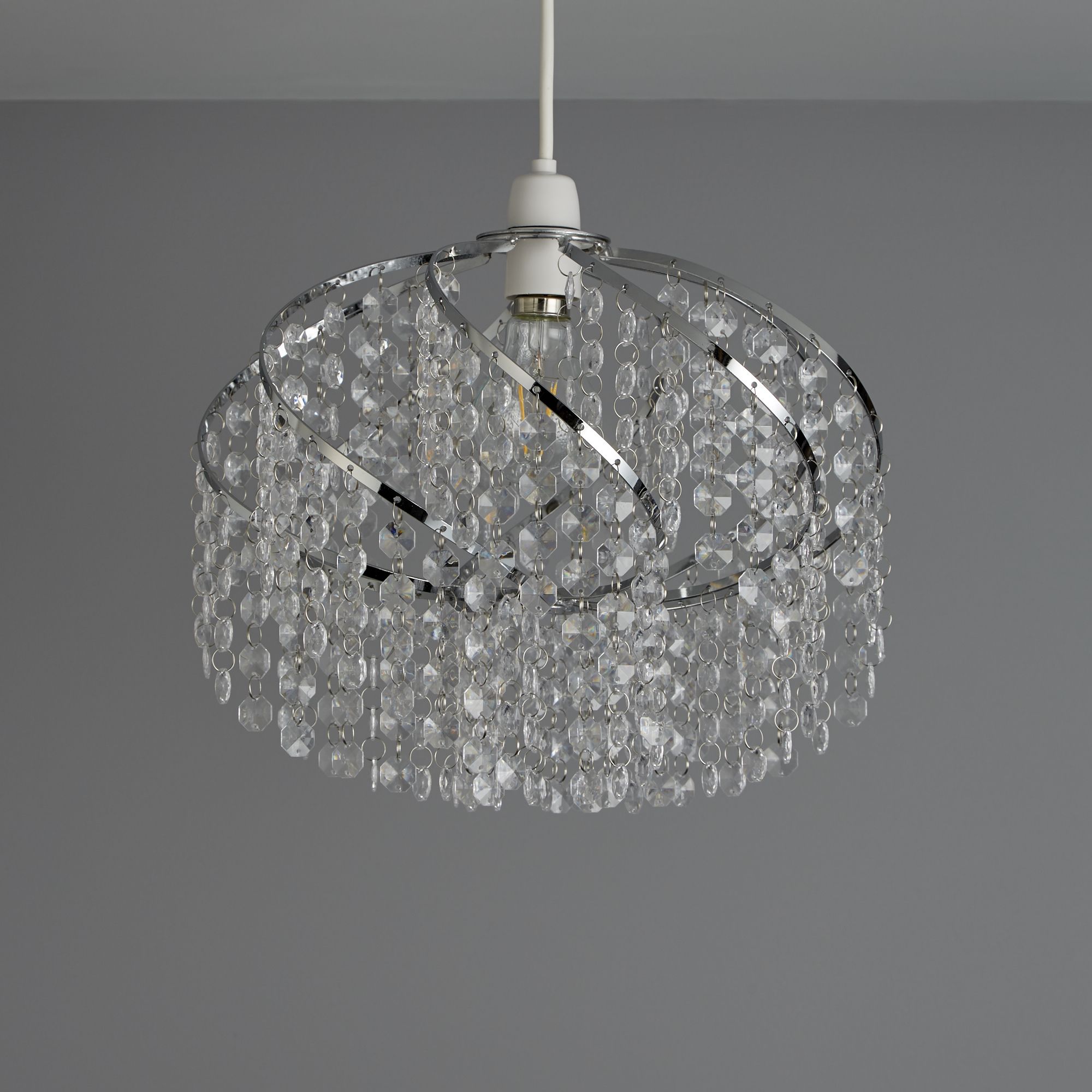 Carbuccia Clear Beaded Light shade (D)30cm