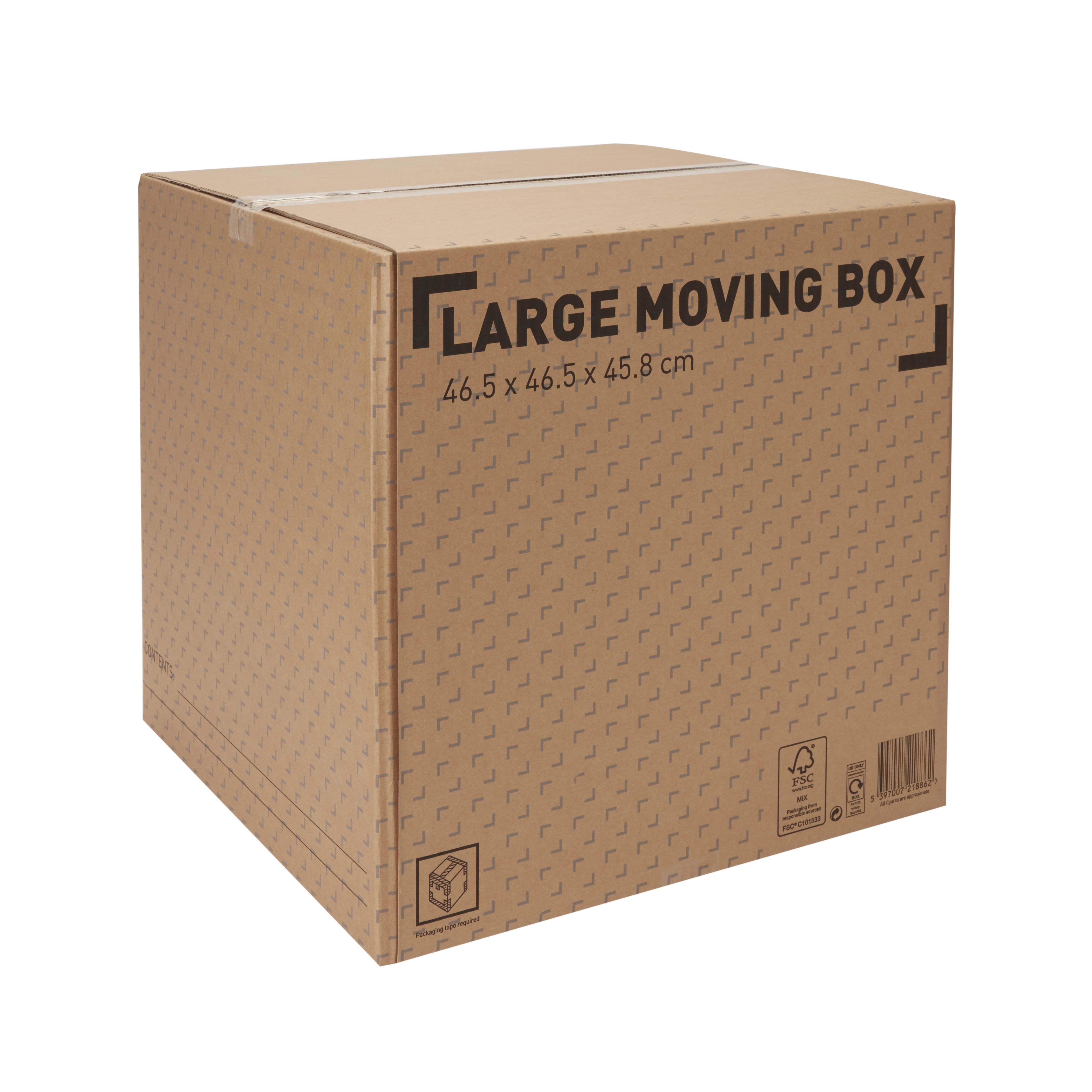 Big cardboard shop box with lid