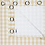Carlisa White Check Lined Eyelet Curtains (W)228cm (L)228cm, Pair