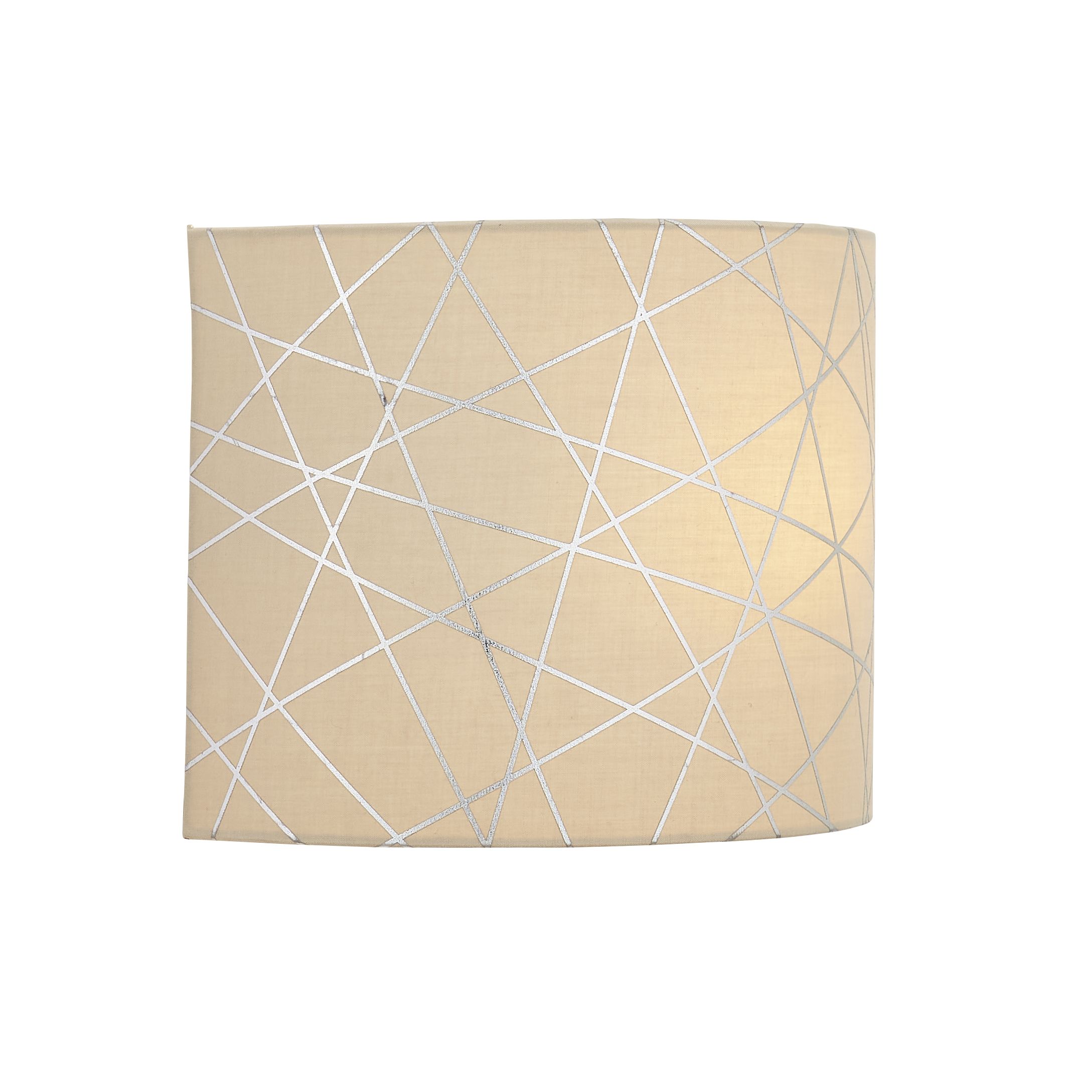 Carme Foil printed Mocha & silver Wired Wall light