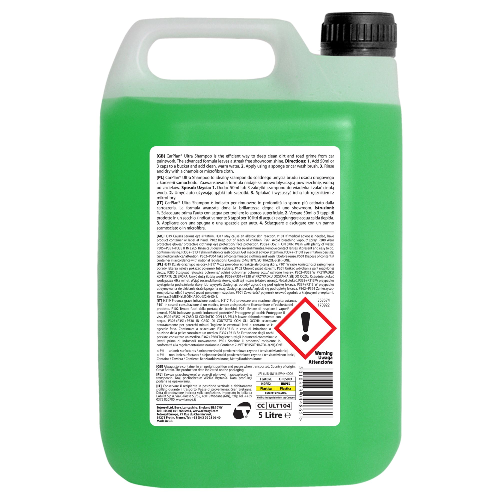 CARPLAN ULTRA SHAMPOO 5L