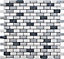 Carrera Multicolour Marble Mosaic tile, (L)321mm (W)304mm