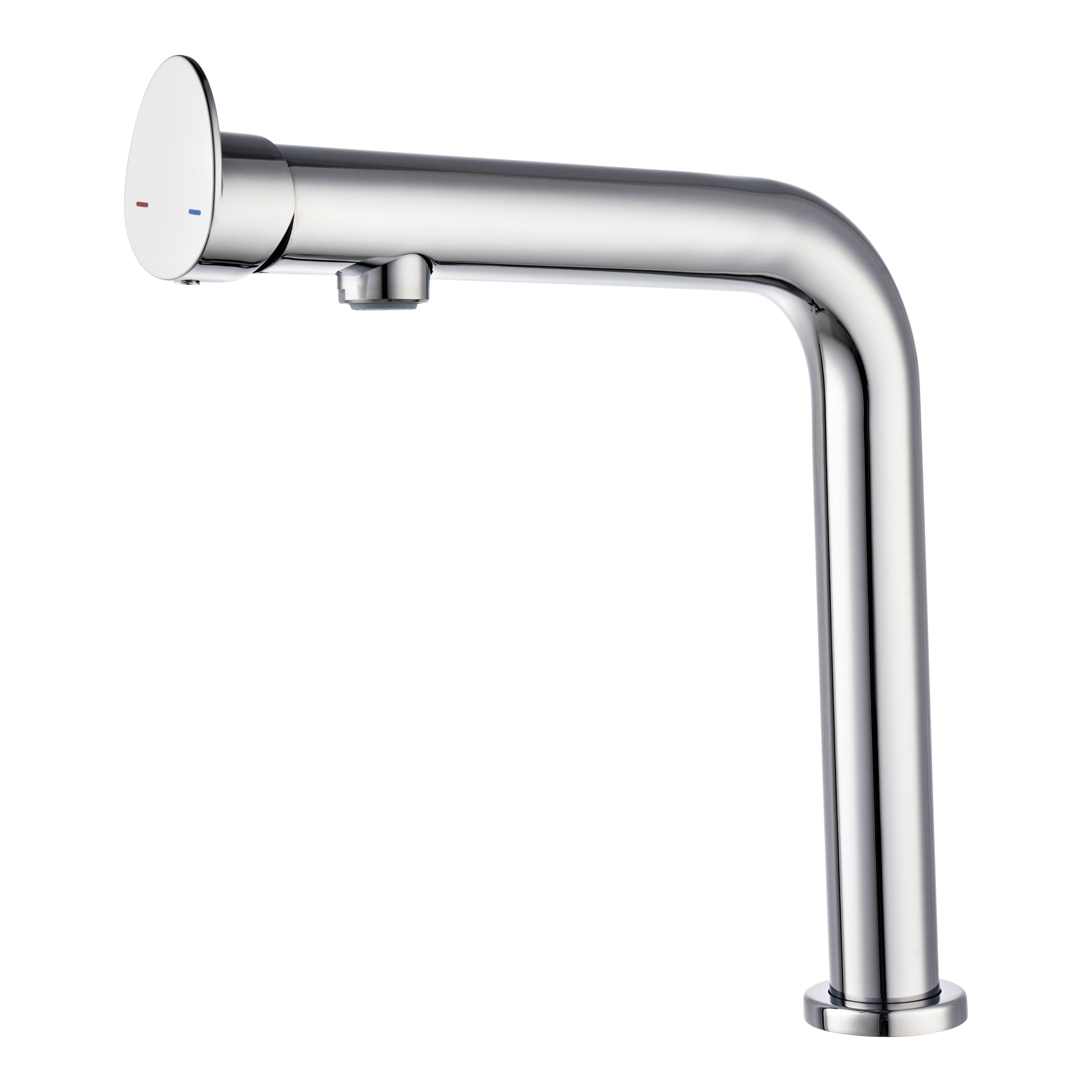 Cascabel Chrome effect Chrome-plated Kitchen Side lever Tap