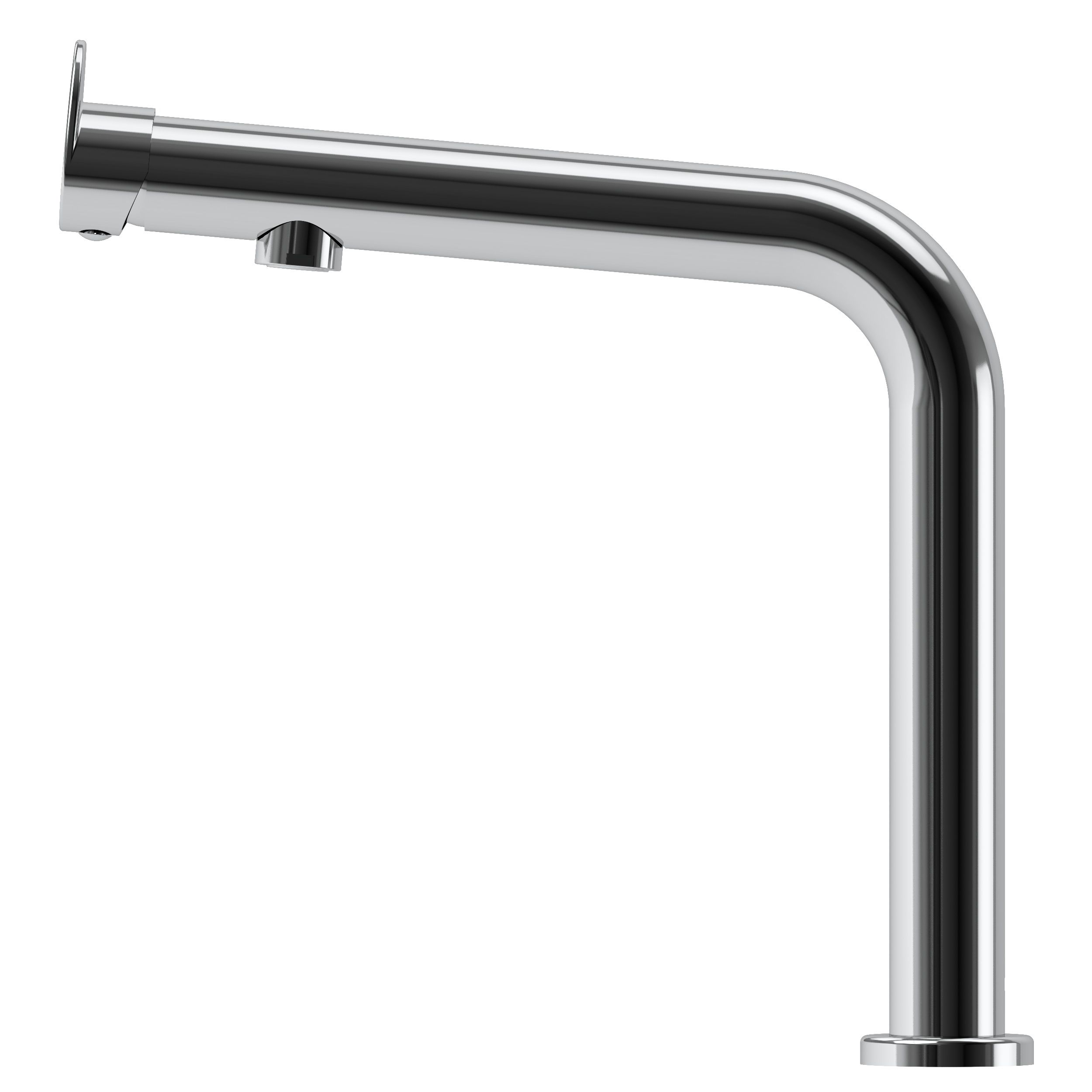 Cascabel Chrome effect Chrome-plated Kitchen Side lever Tap
