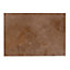 Castle travertine Chocolate Satin Stone effect Ceramic Wall Tile, Pack of 7, (L)450mm (W)316mm