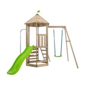 Castlewood Wooden Swing set & slide