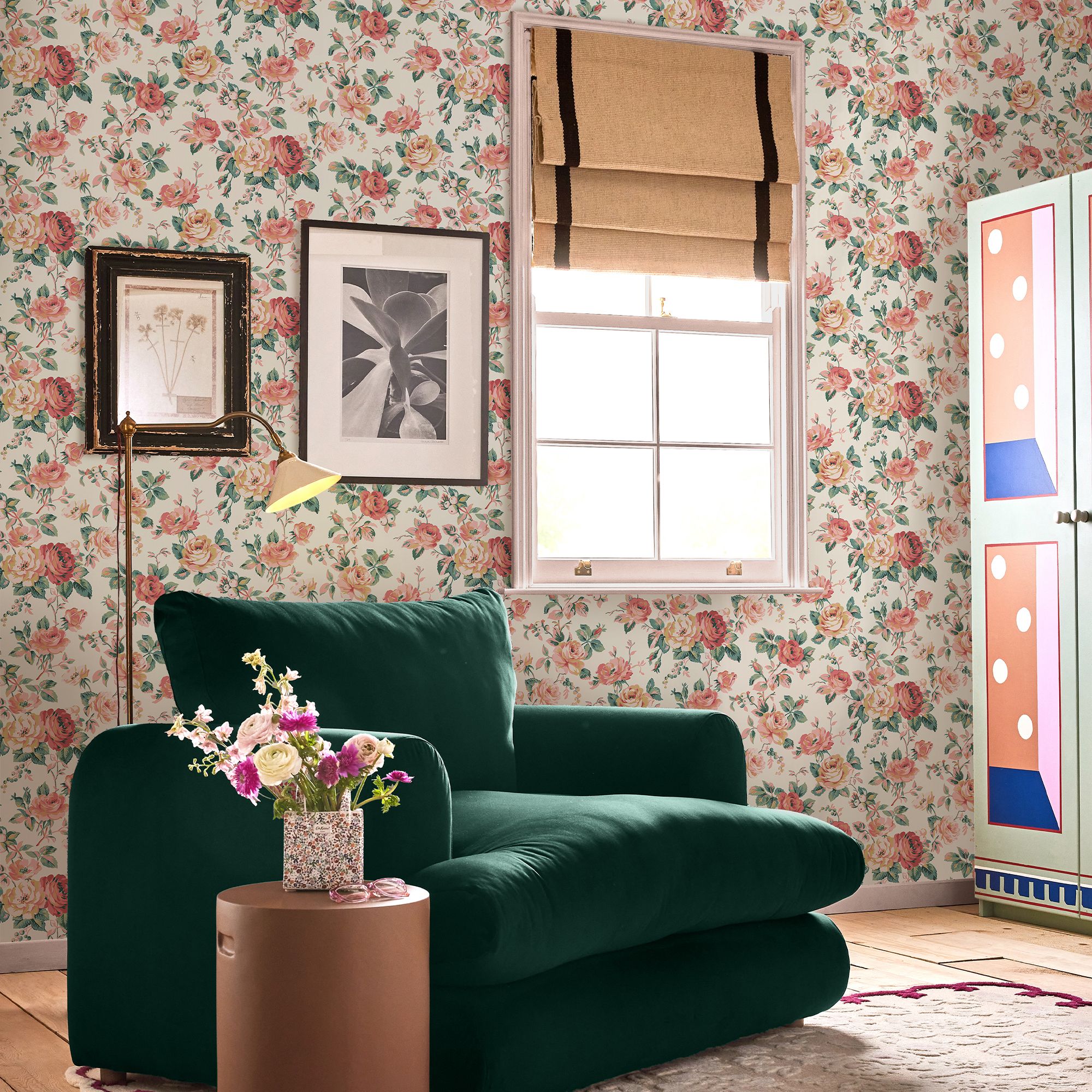 Cath Kidston Autumn Garden Rose Smooth Wallpaper