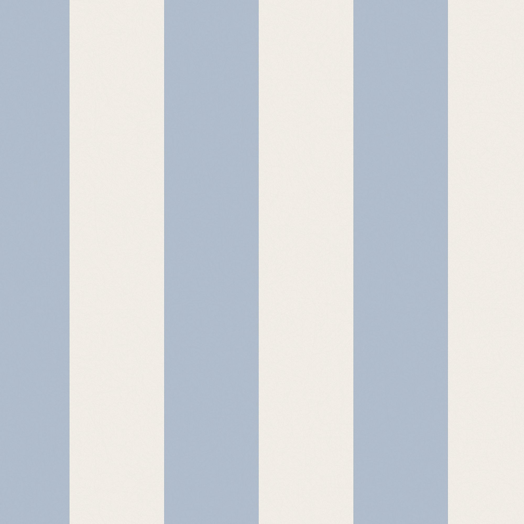 Cath Kidston Blue & Cream Canopy Stripe Smooth Wallpaper