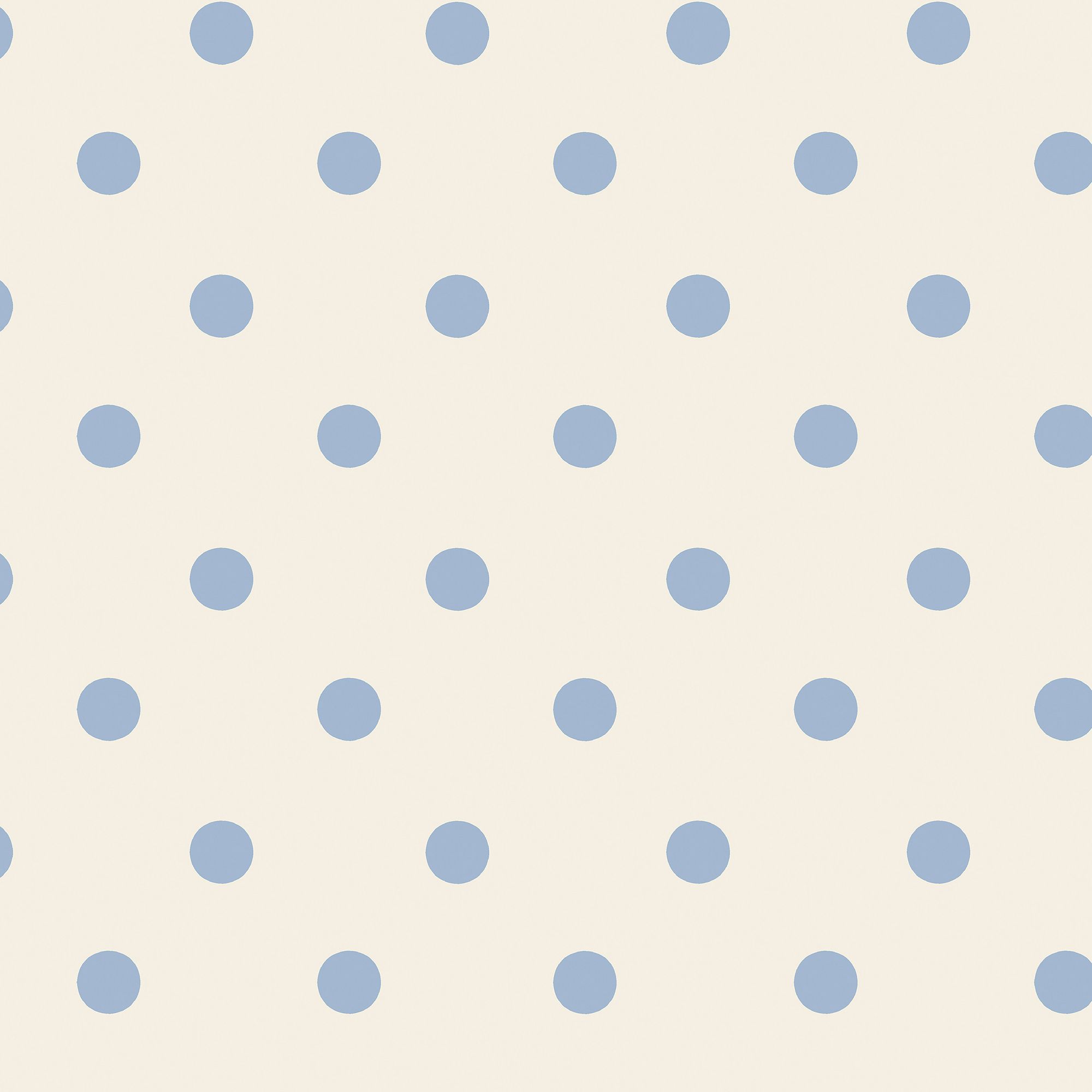 Cath Kidston Cream & Blue Button Spot Smooth Wallpaper