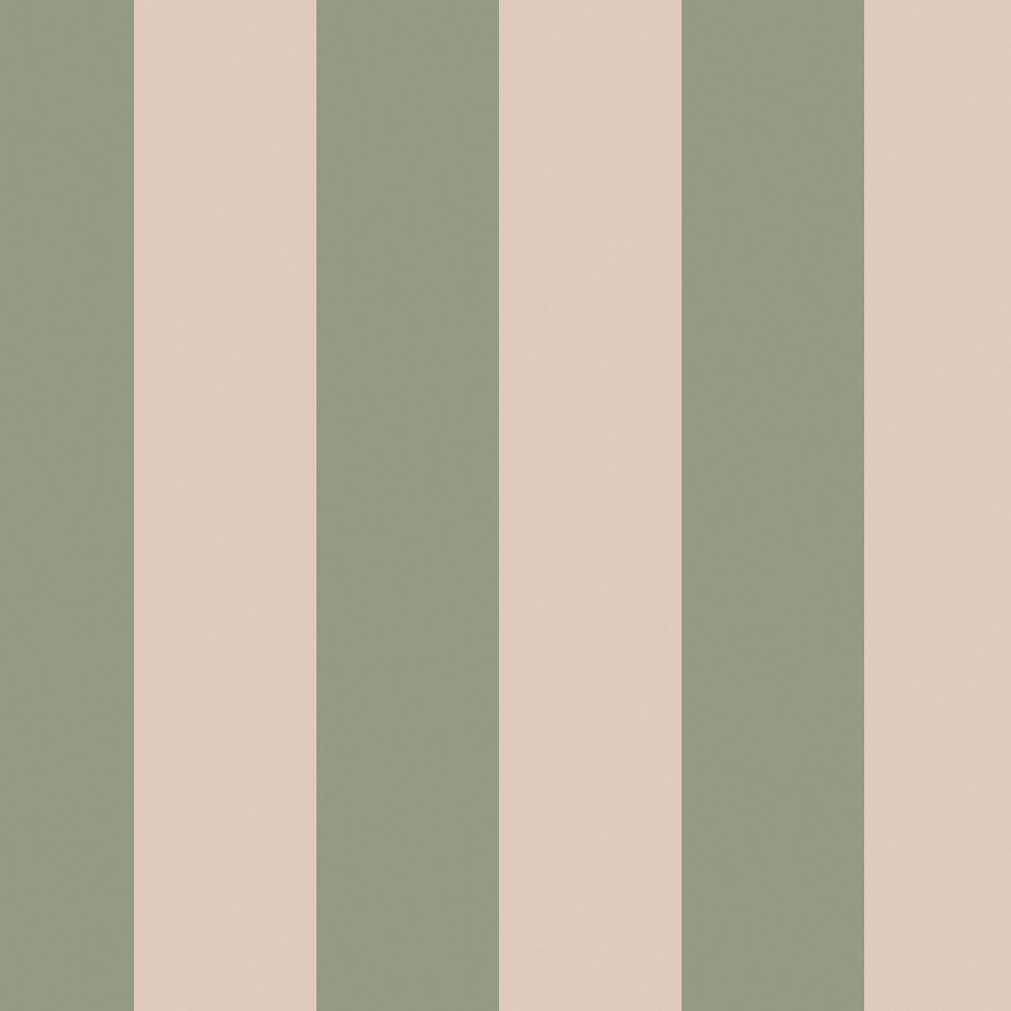 Cath Kidston Green & Pink Canopy Stripe Smooth Wallpaper