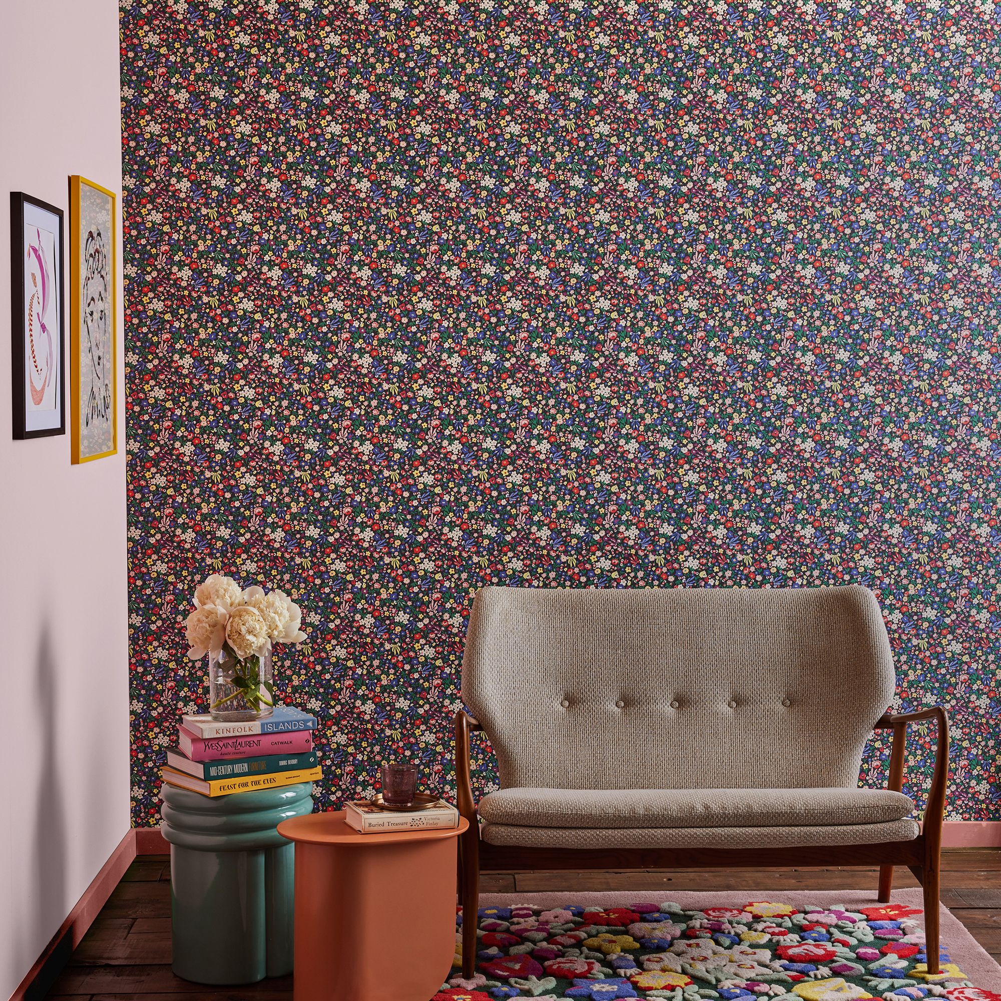 Cath Kidston Night Harmony Ditsy Smooth Wallpaper