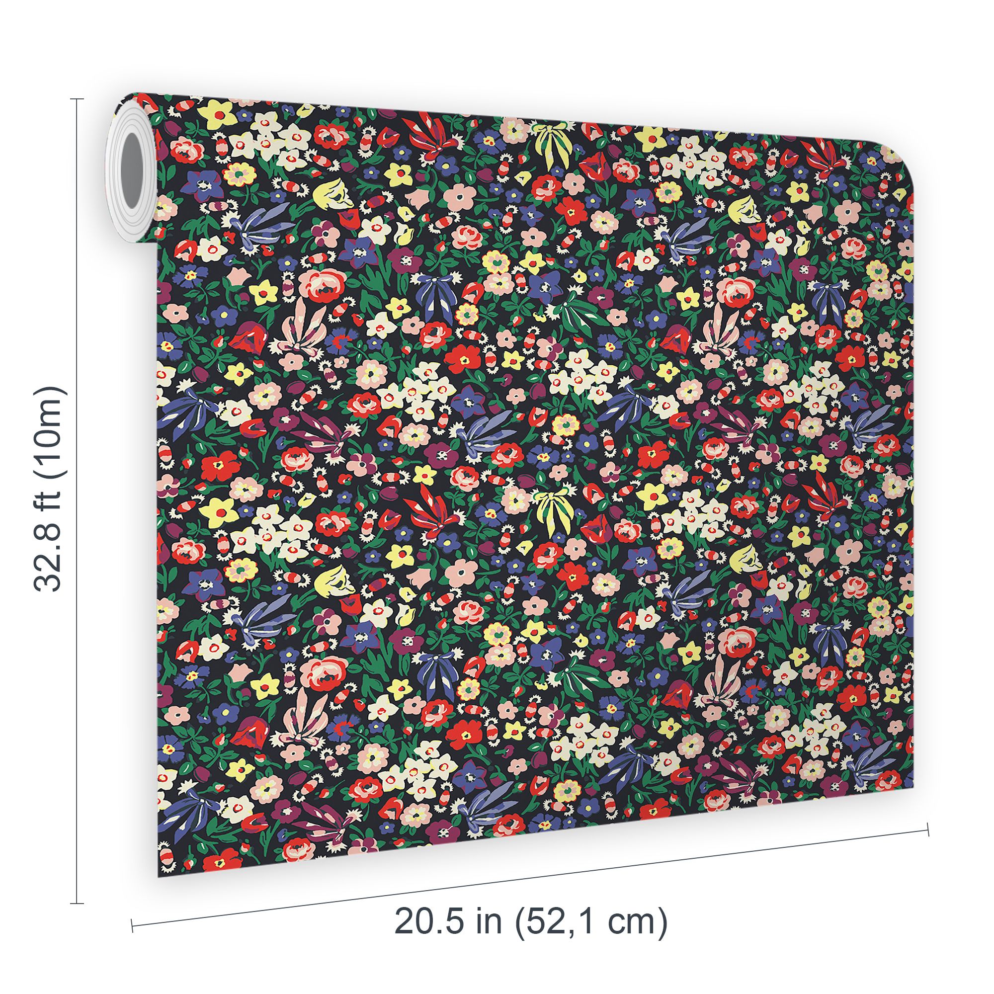 Cath Kidston Night Harmony Ditsy Smooth Wallpaper