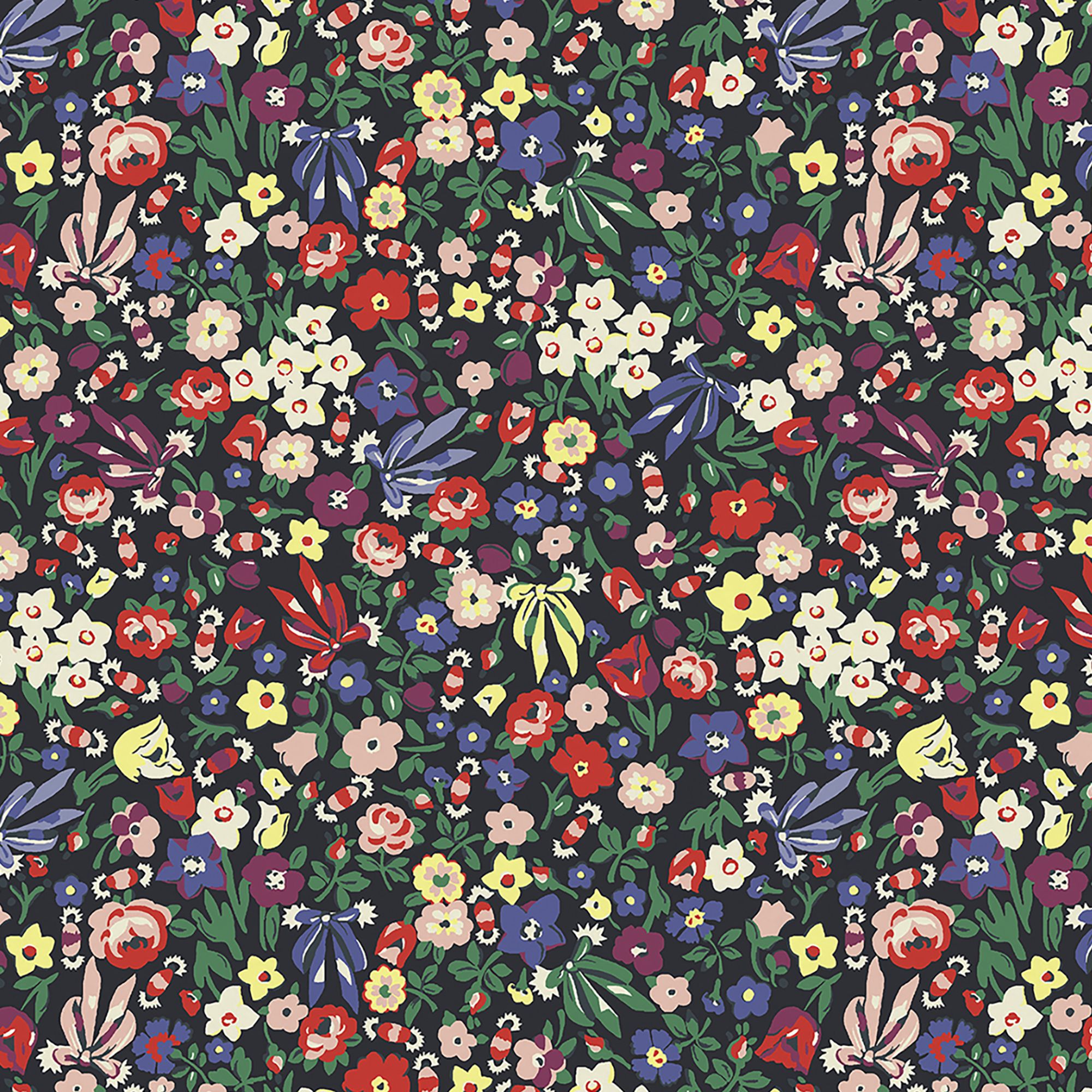 Cath Kidston Night Harmony Ditsy Smooth Wallpaper