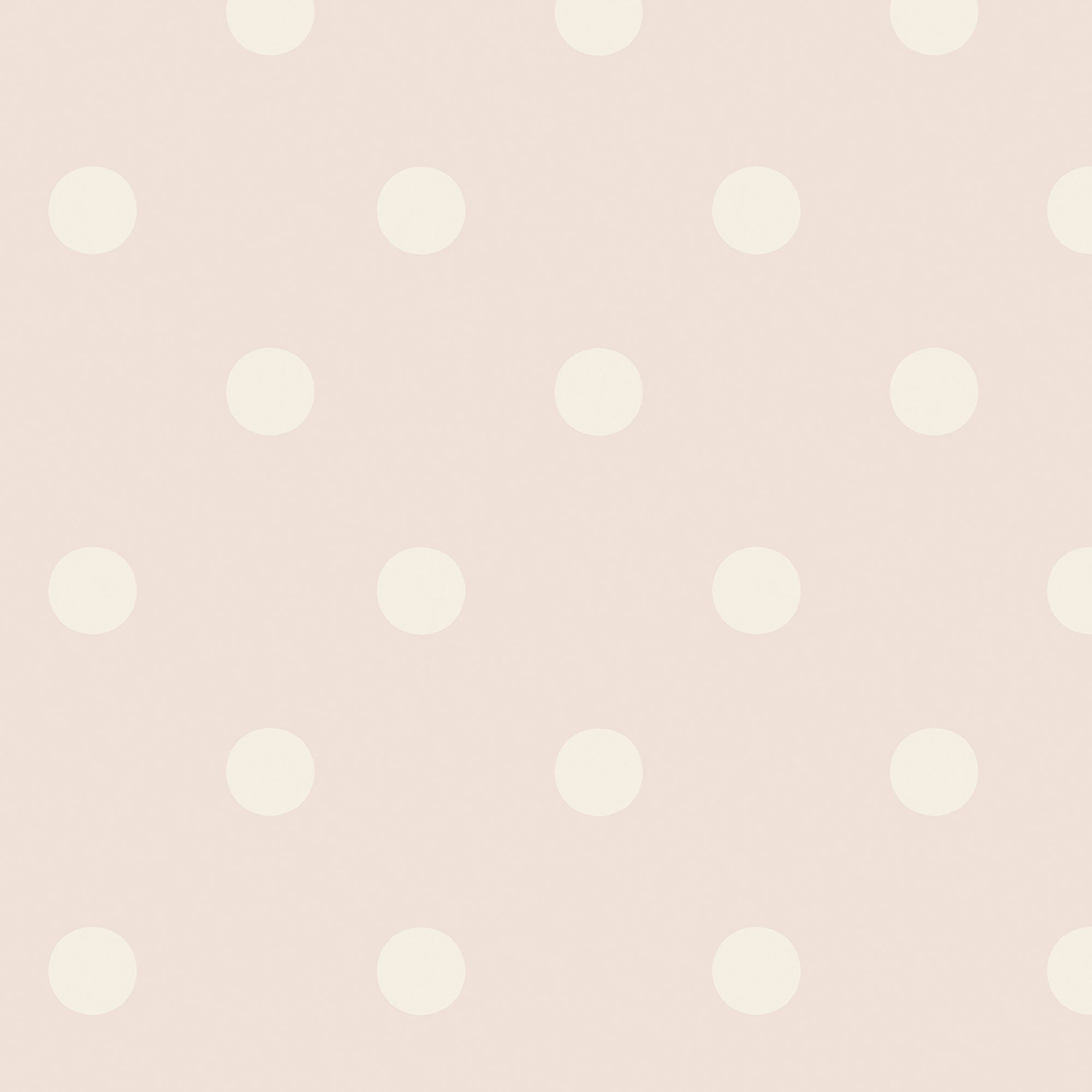 Cath Kidston Pink & Cream Button Spot Patterned Smooth Wallpaper