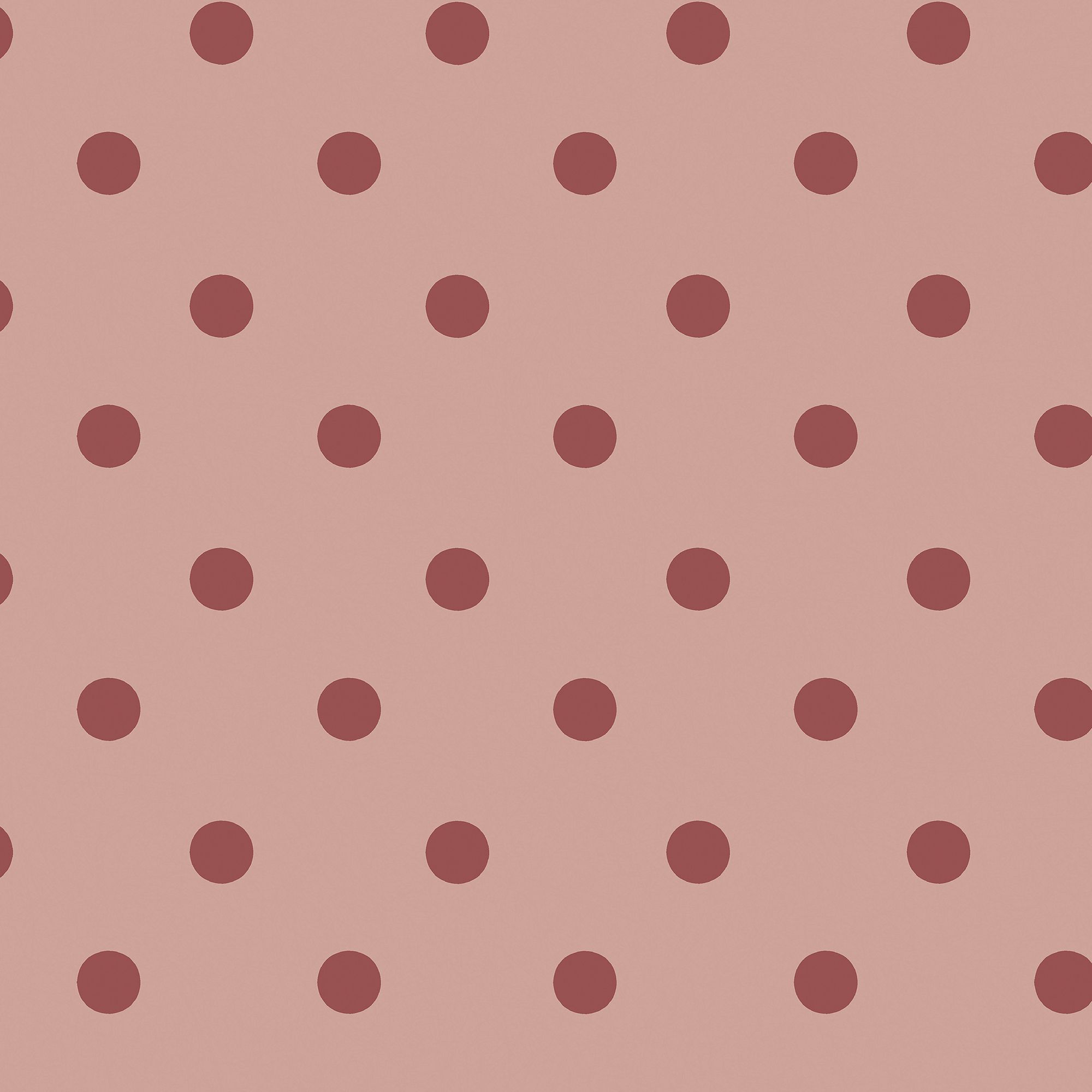 Cath Kidston Pink & Red Button Spot Smooth Wallpaper